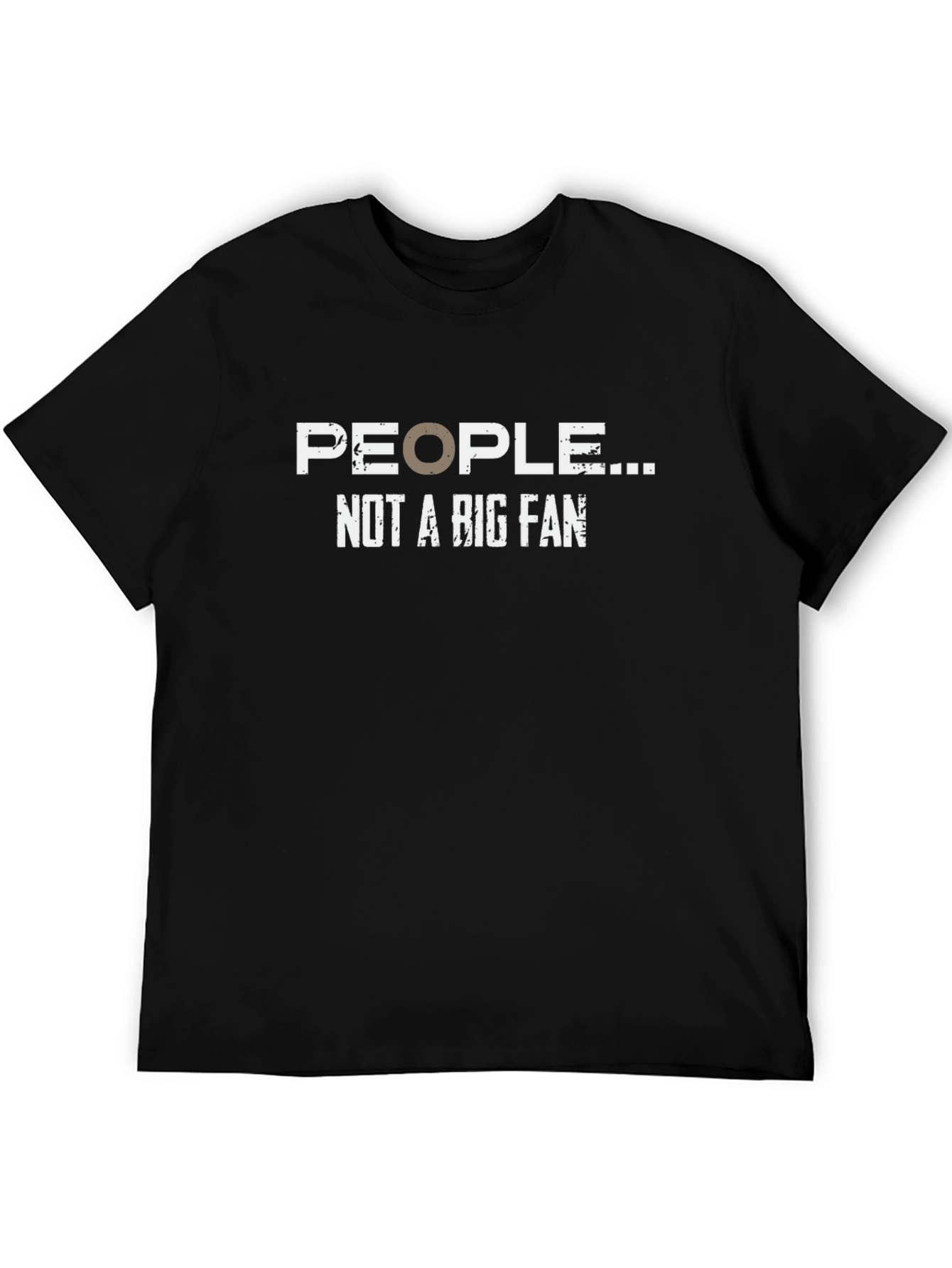 Black People Not A Big Fan Graphic Tee - Humor T-Shirt view 5