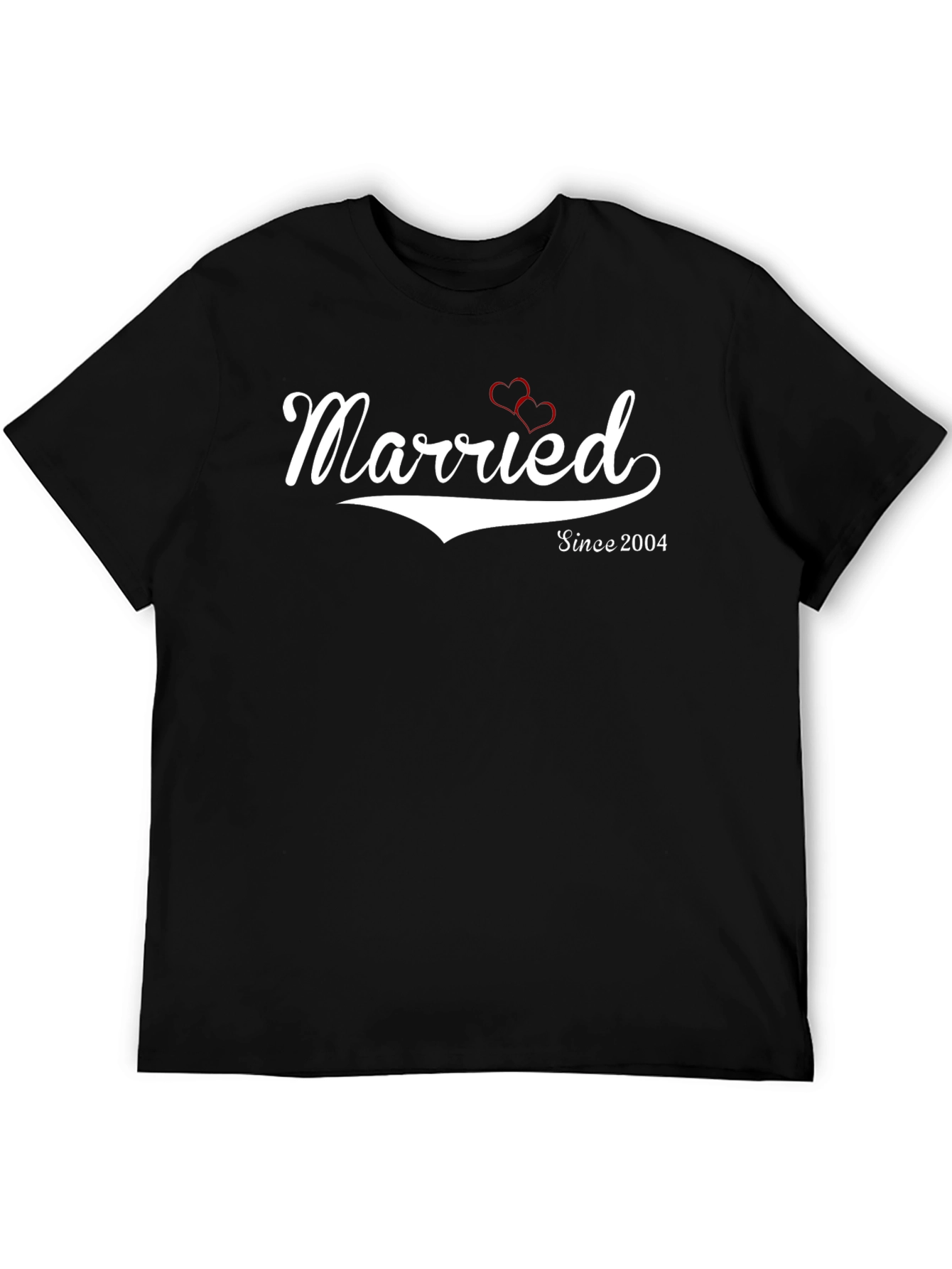 Black Married Since 2004 Black T-Shirt view 5