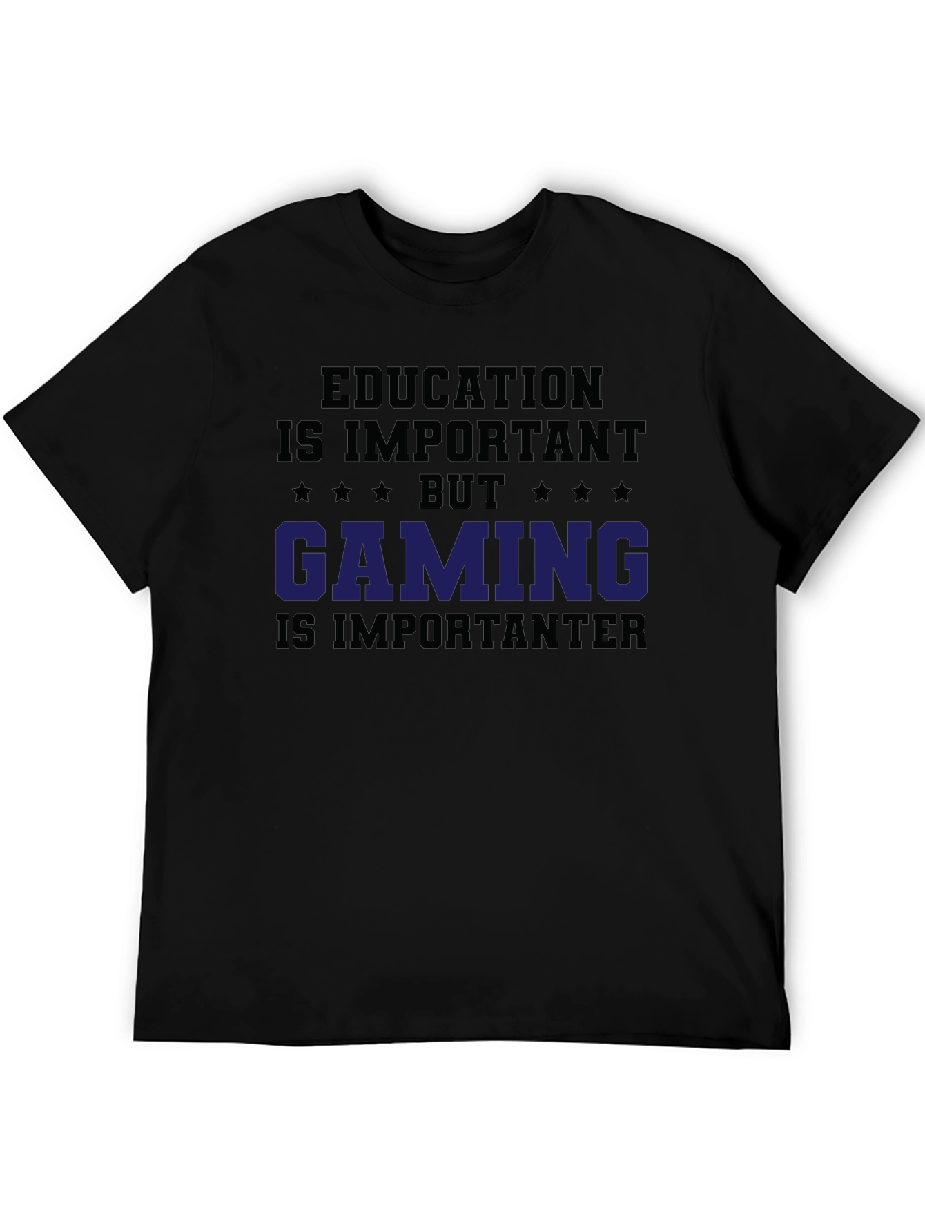 Black Education Important? Gaming T-Shirt view 5