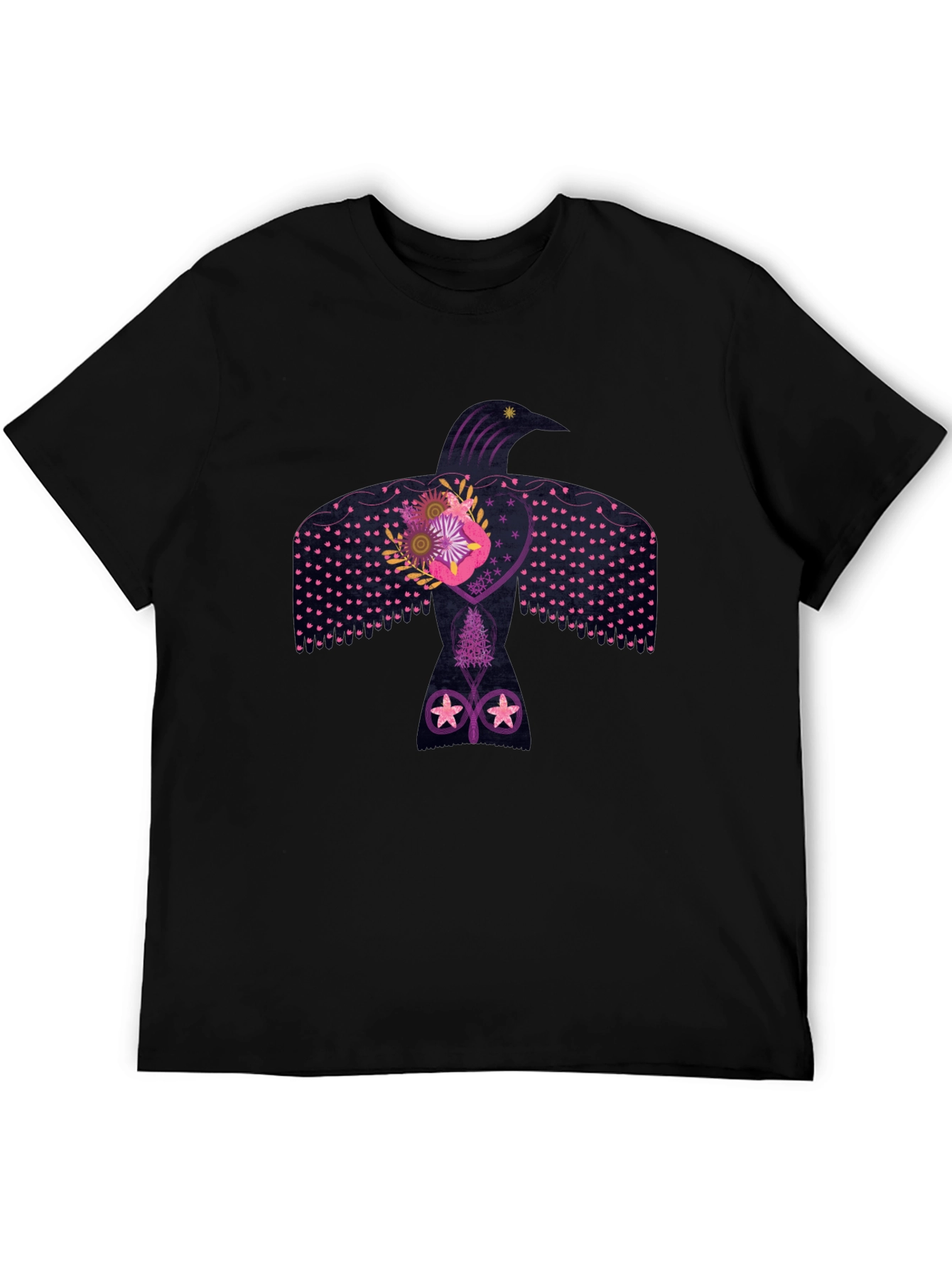 Black Raven Graphic Tee - Artistic Design view 5