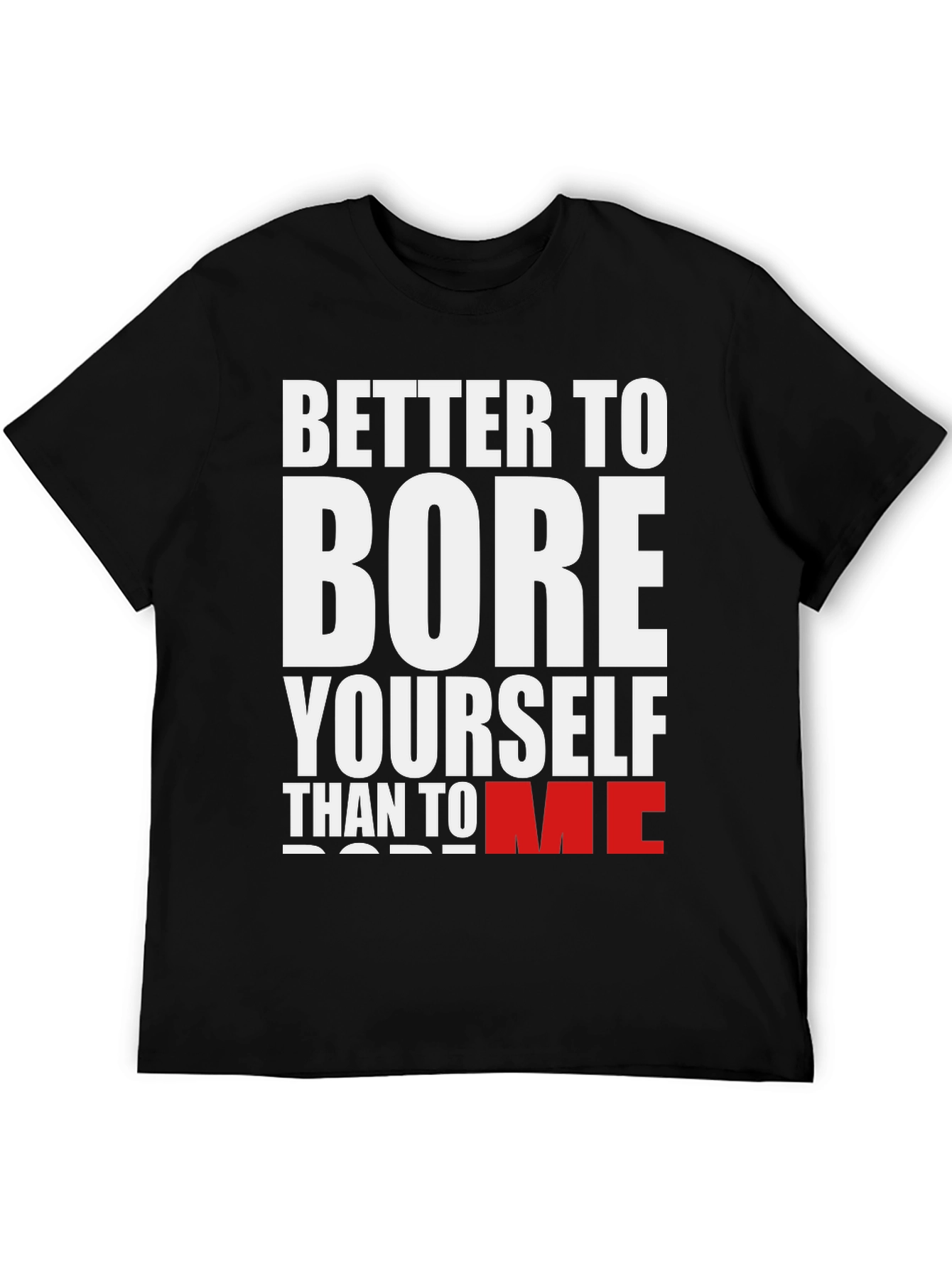 Black Better to Bore Yourself Graphic Tee view 5