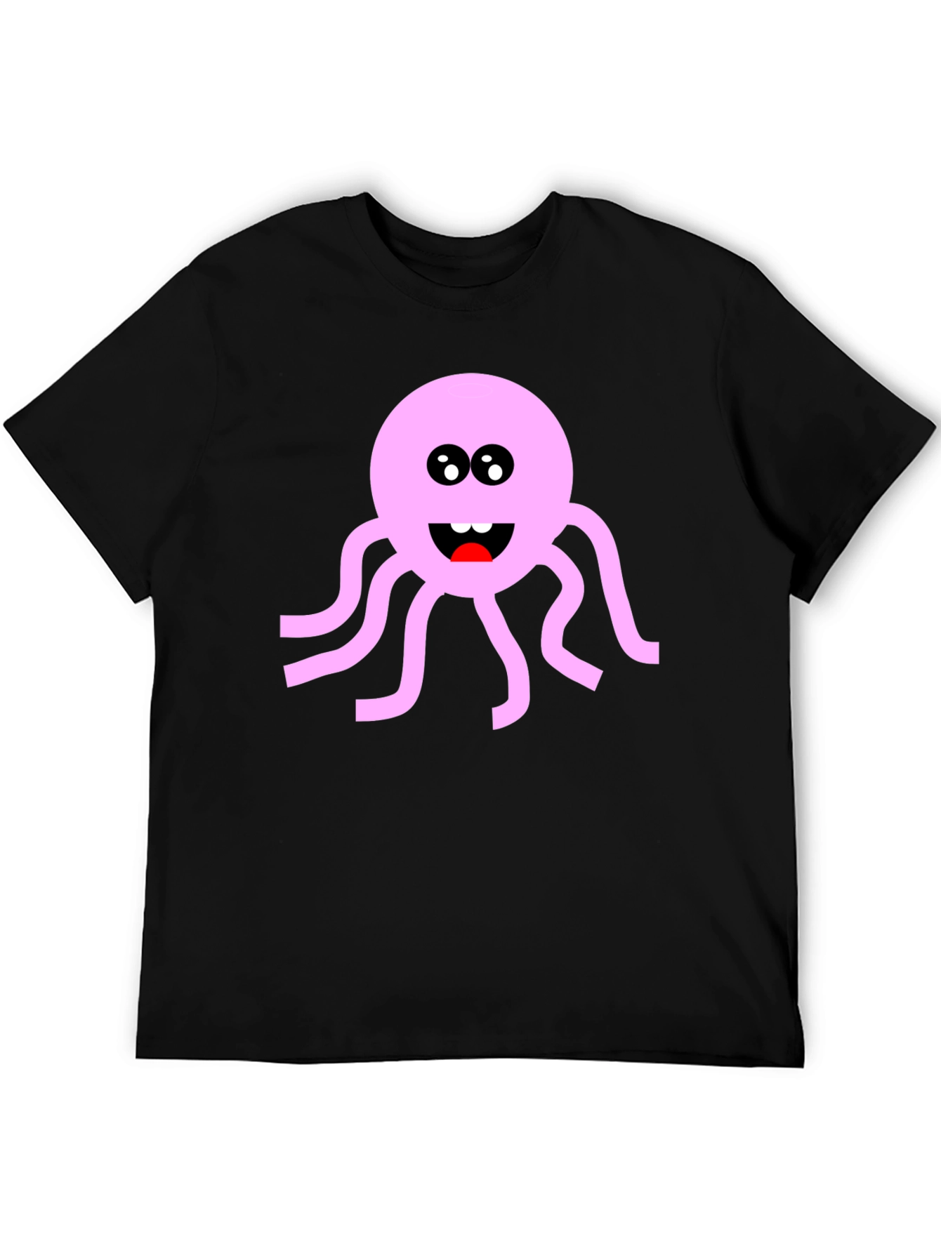Black Pink Octopus Graphic T-Shirt - Fun & Unique! view 5