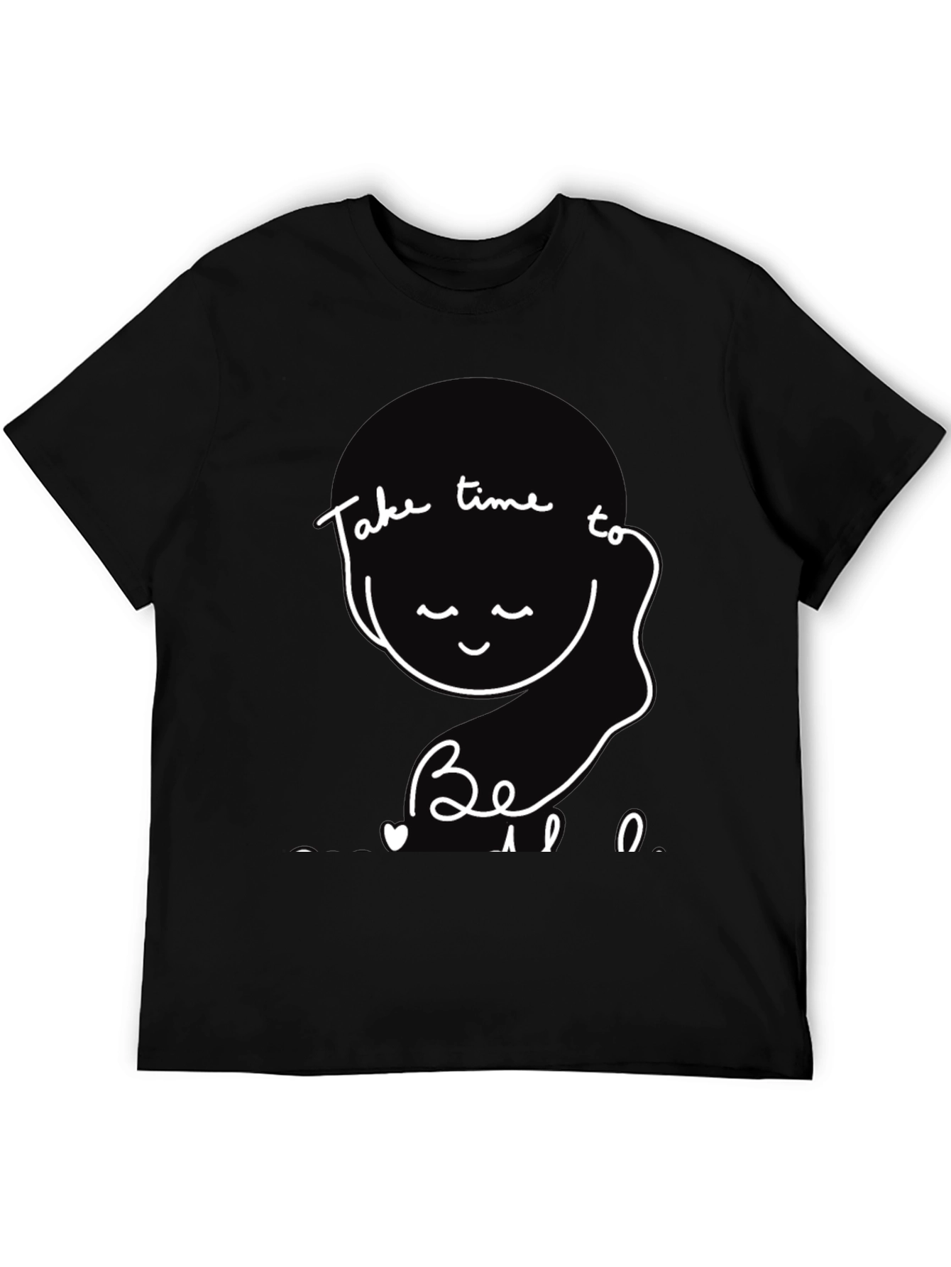 Black Take Time to Be Tee - Relaxed Fit Graphic T-Shirt view 5