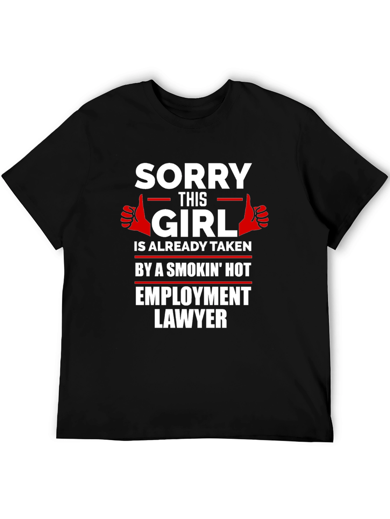 Black Girl Taken by Employment Lawyer Graphic Tee view 5