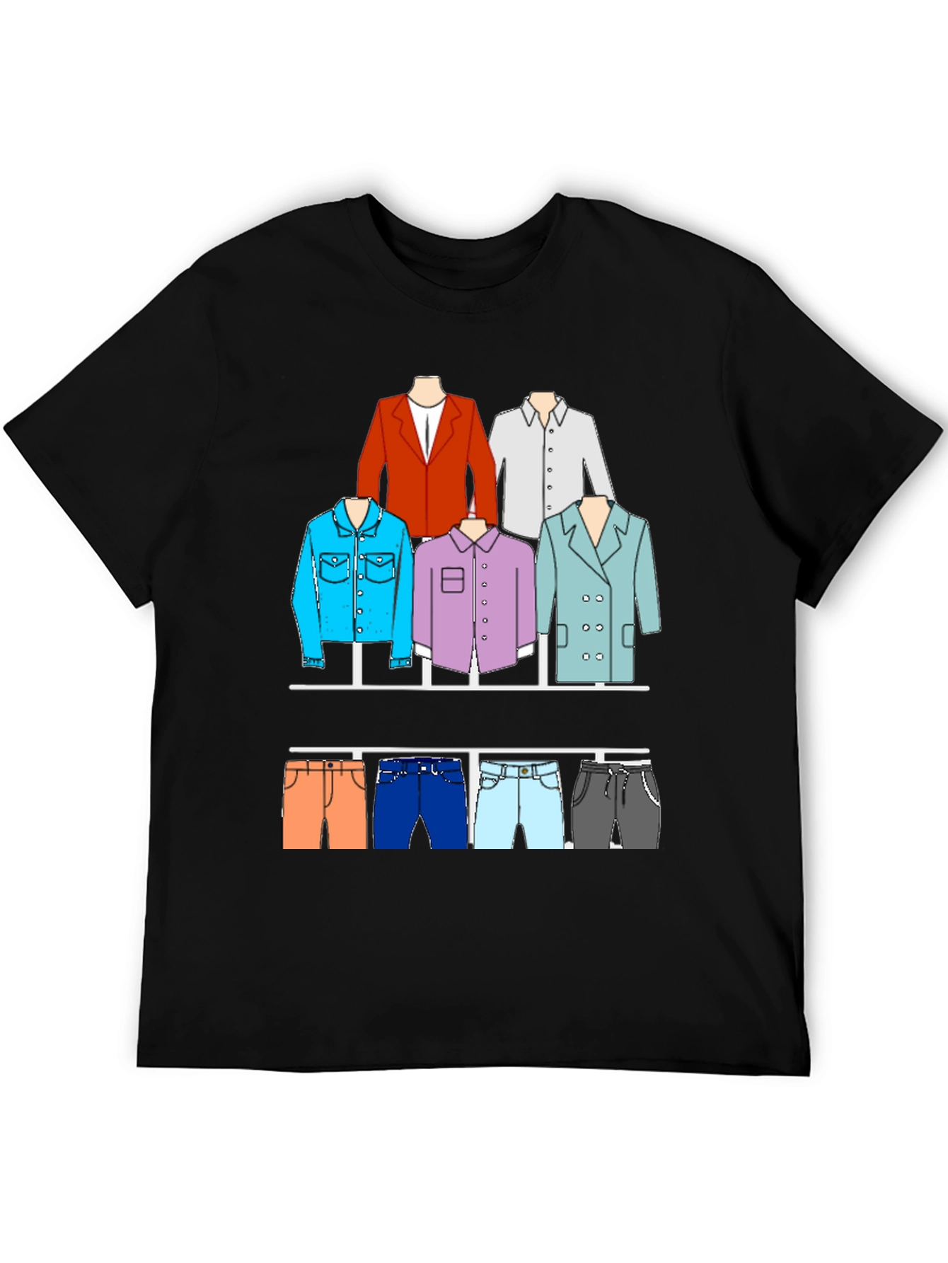 Black Fashion Outfit T-Shirt view 5