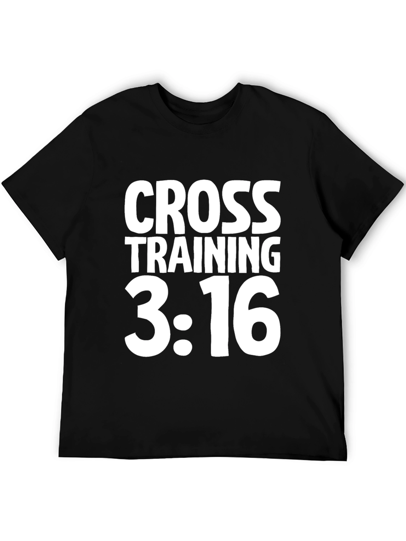 Black Cross Training 3:16 Black T-Shirt view 5