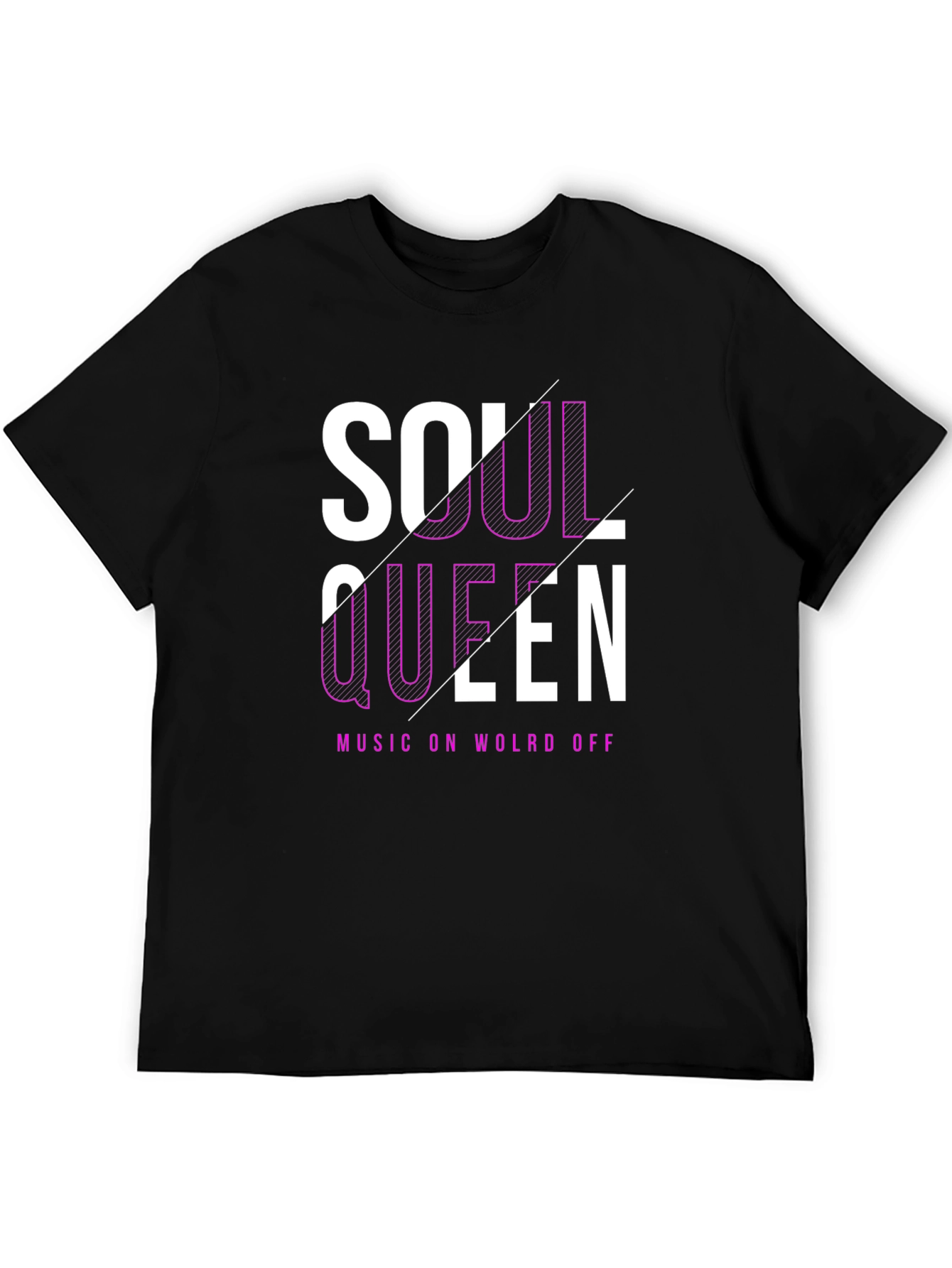 Black Soul Queen Black Graphic Tee view 5