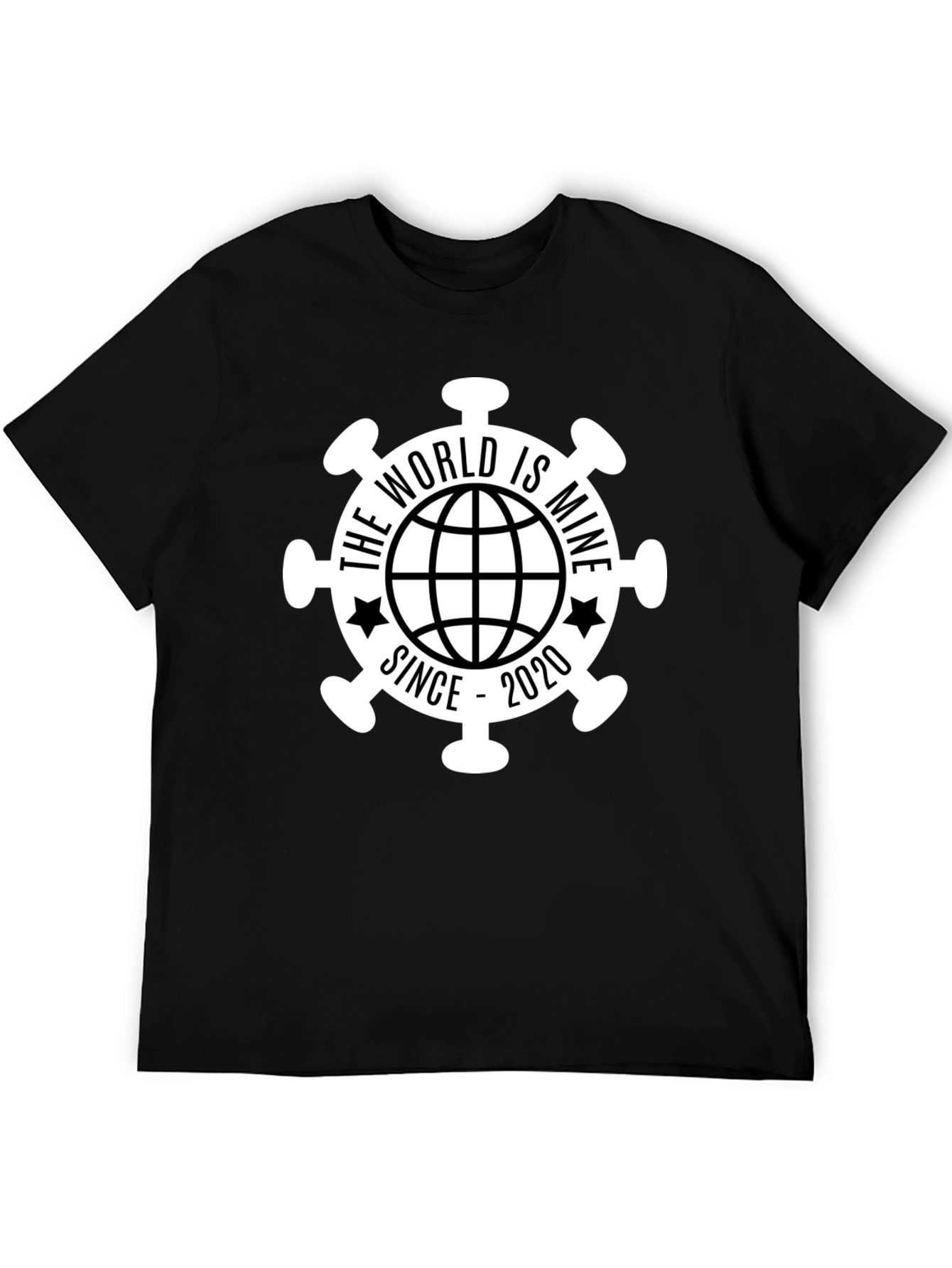 Black The World Is Mine Since 2020 Graphic Tee view 5