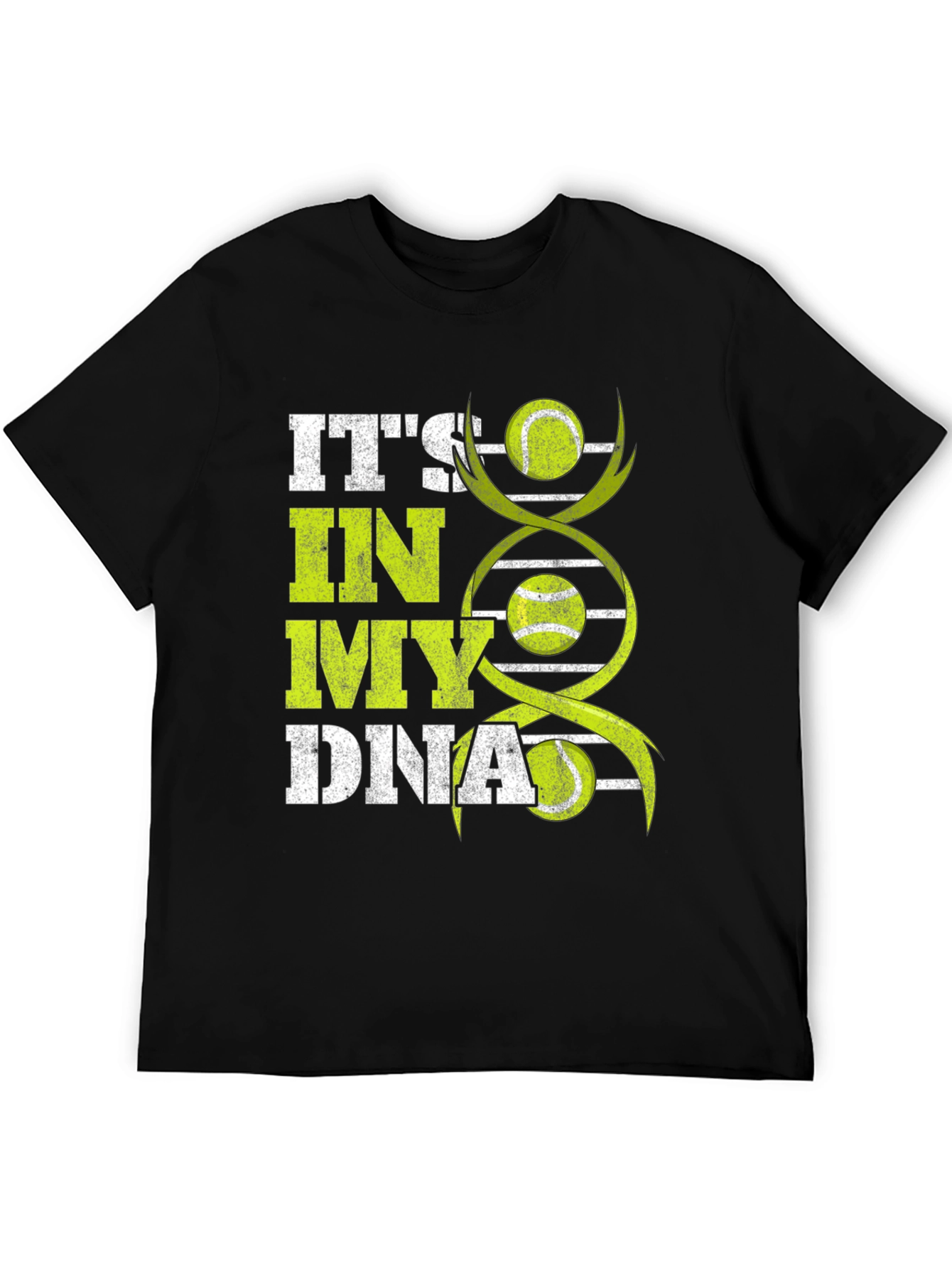 Black Tennis DNA T-Shirt - Passion for the Game view 5