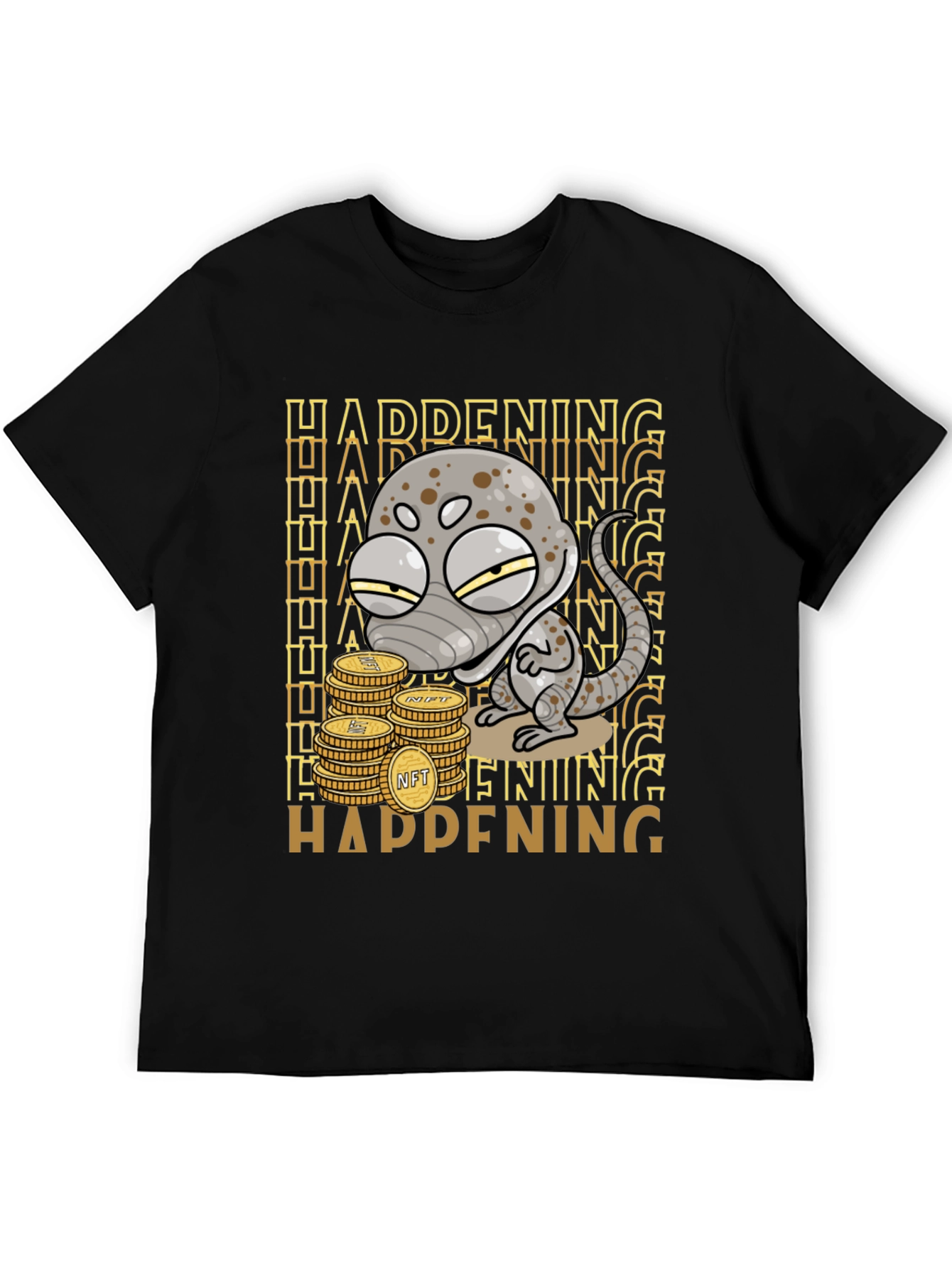 HAPPENING NFT Coin Lizard T-Shirt - 5