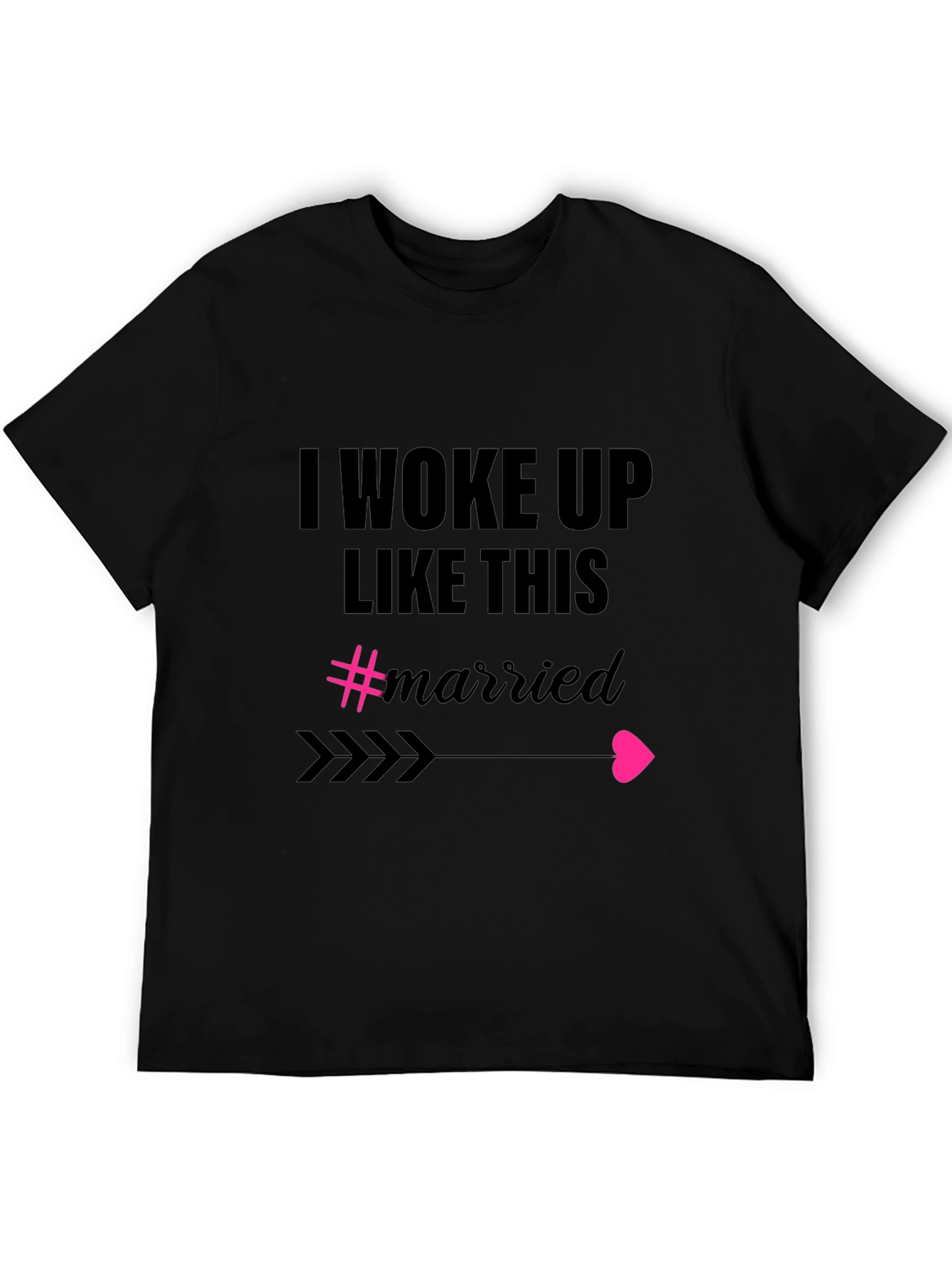 Black Woke Up Like This Married Graphic Tee view 5