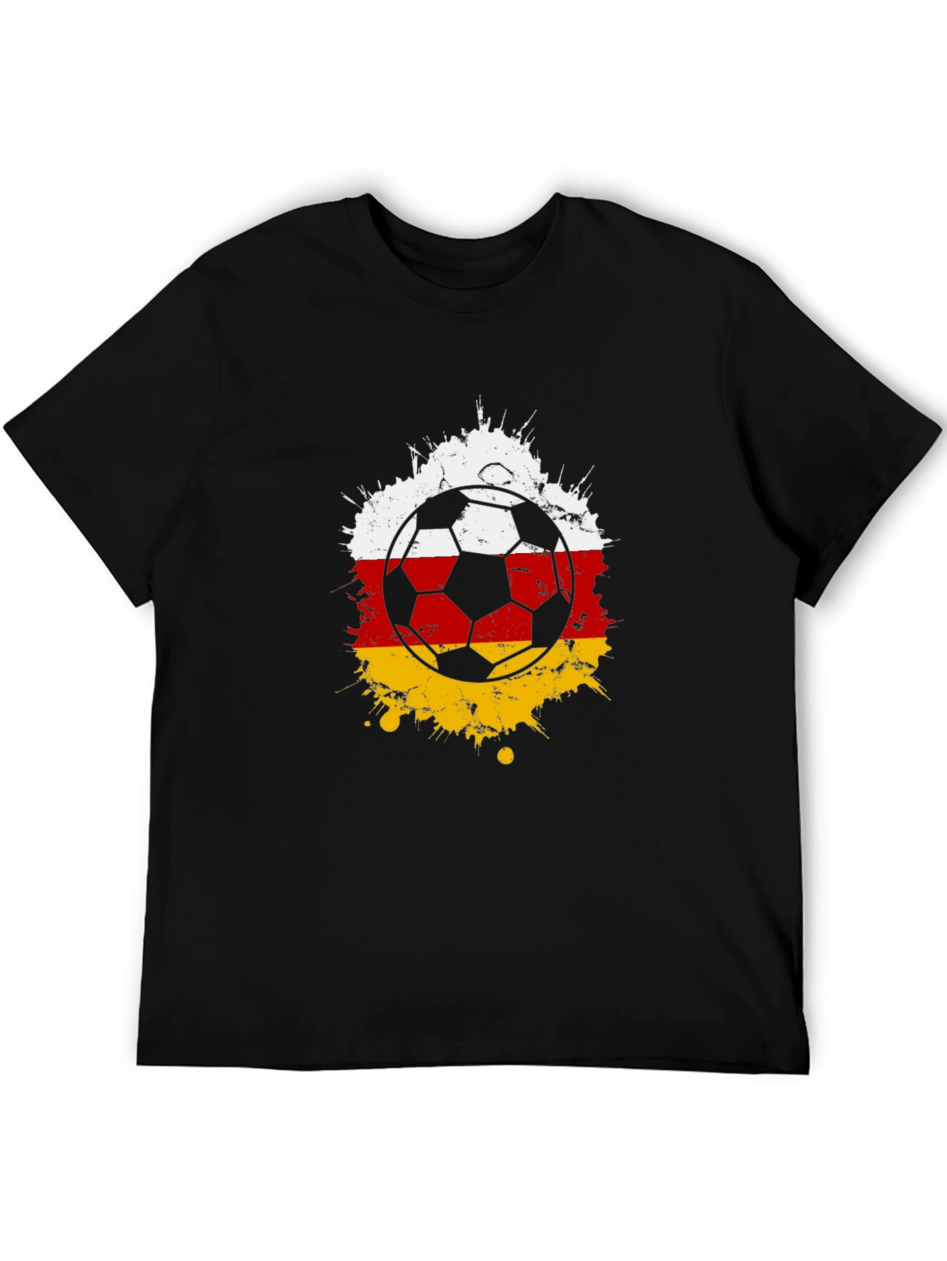 Black Soccer Germany Flag T-Shirt - Sport Fan Tee view 5