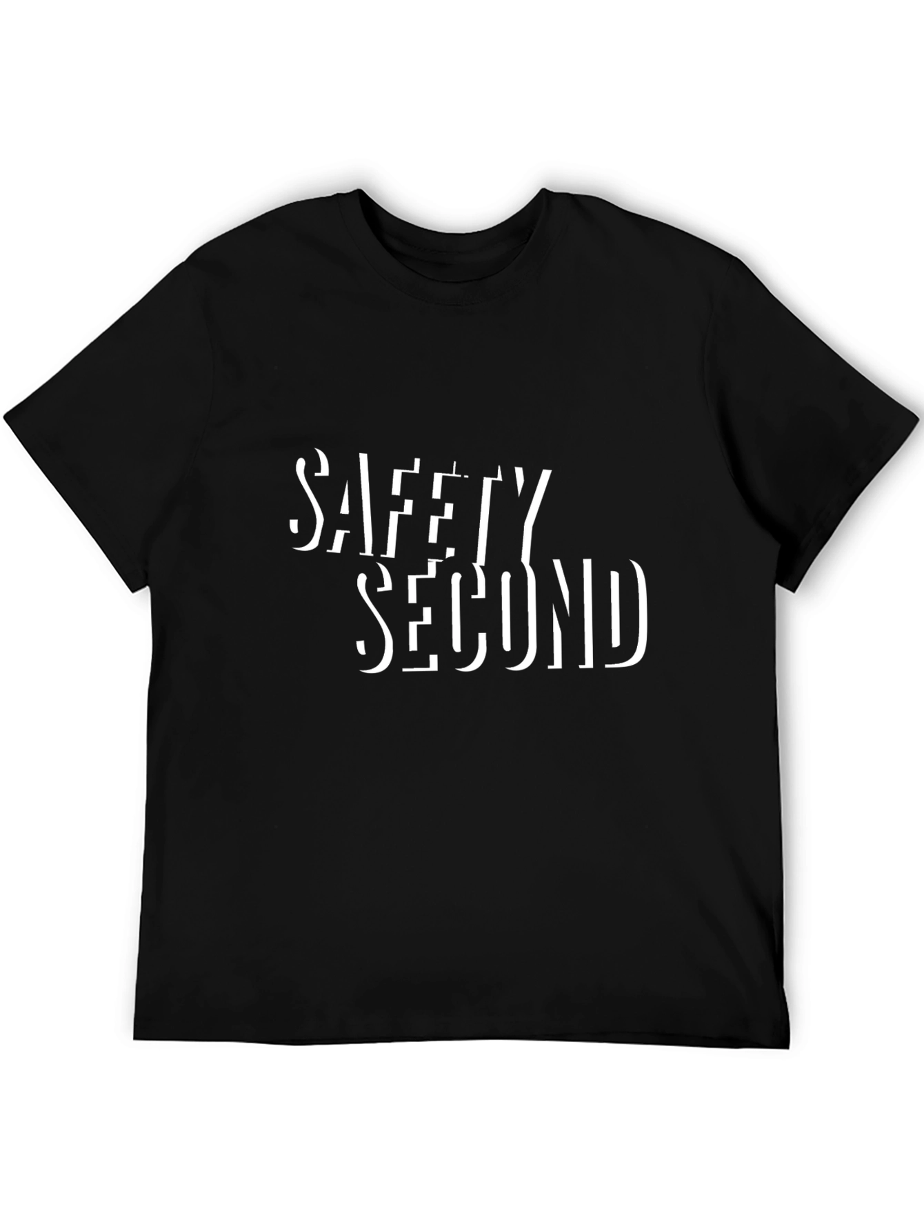 Black Safety Second Graphic T-Shirt - Black view 5