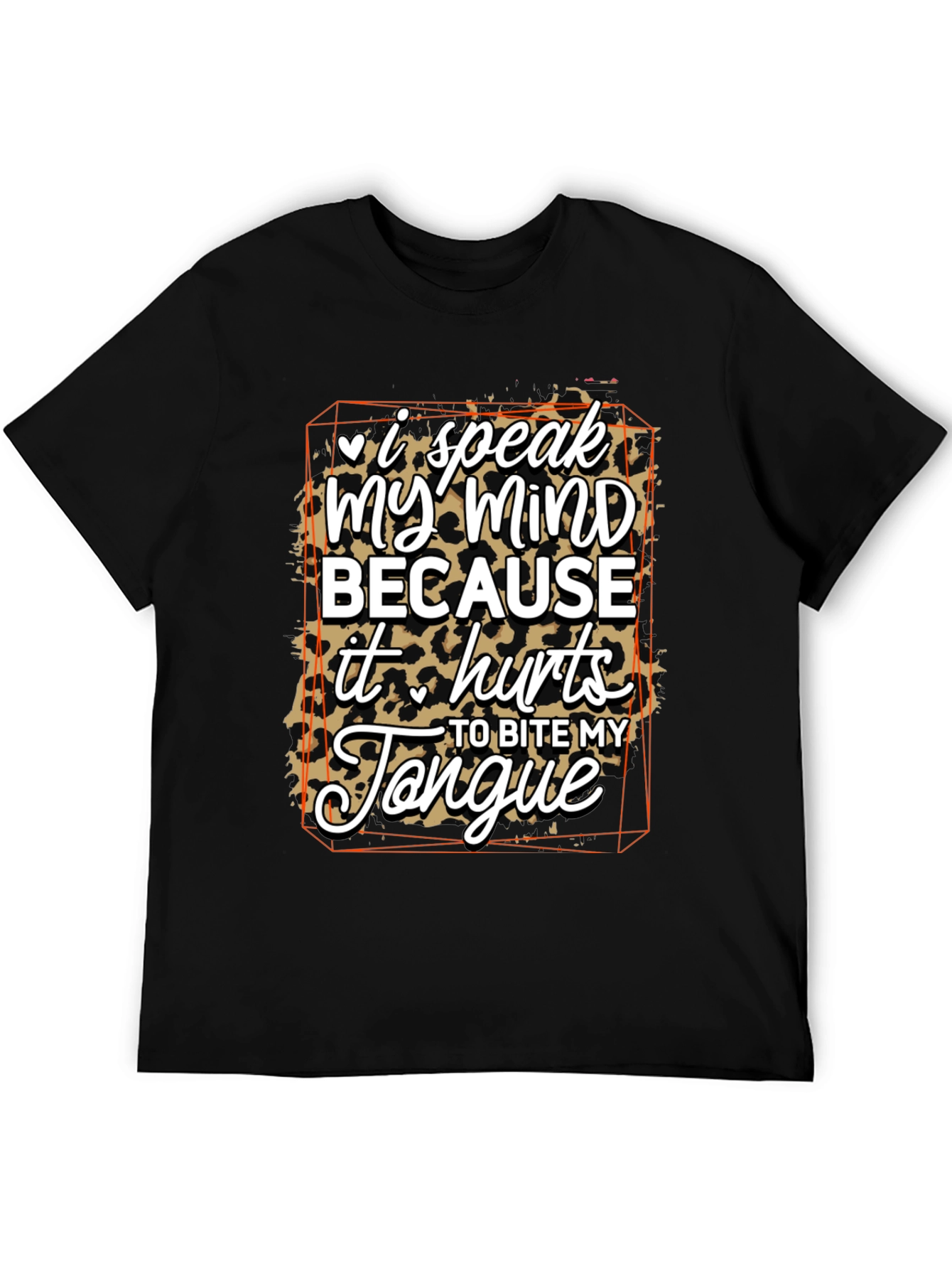 Black Mind Speak Graphic Tee - Bold Statement Shirt view 5