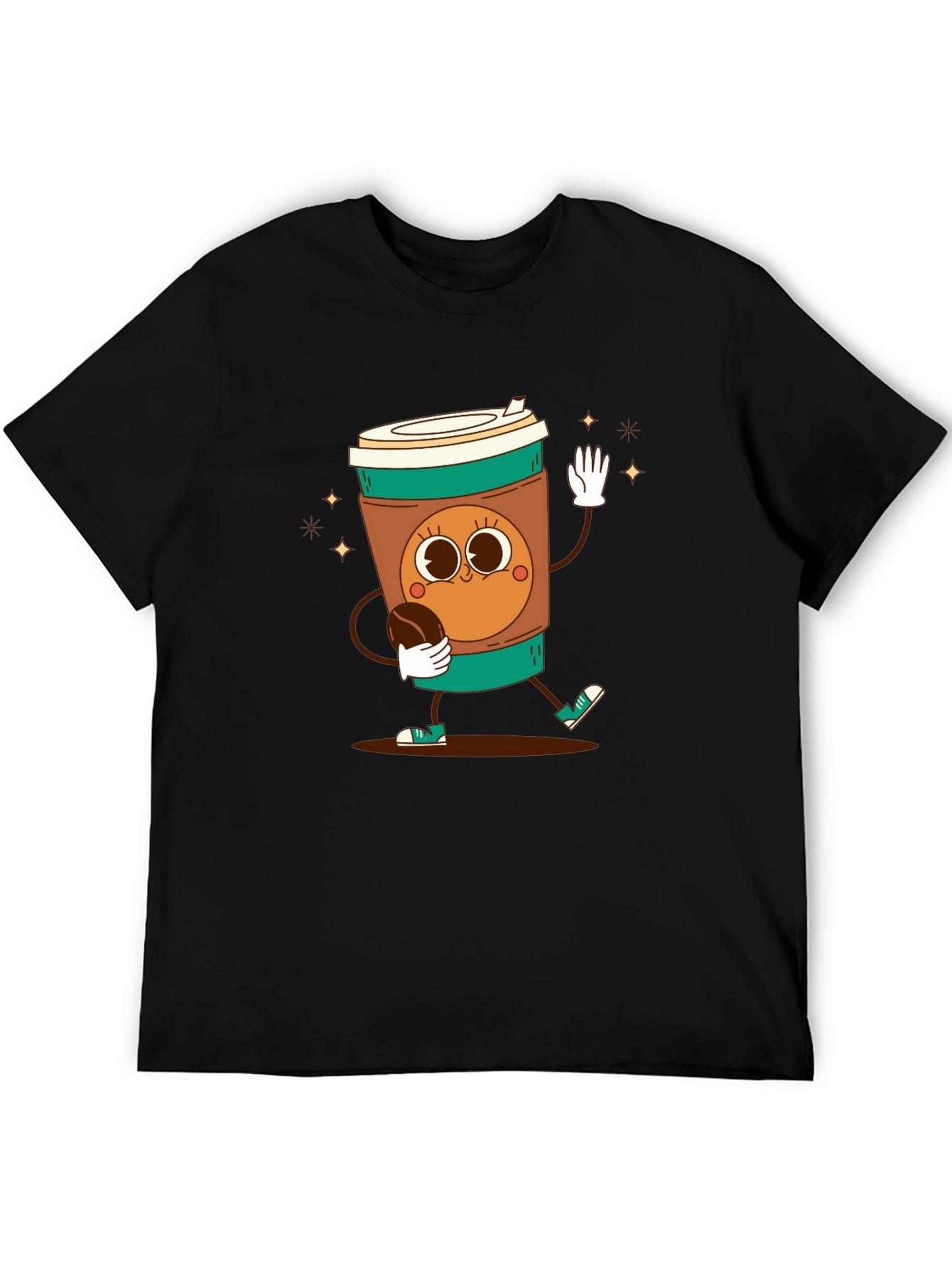 Black Coffee Character T-Shirt view 5