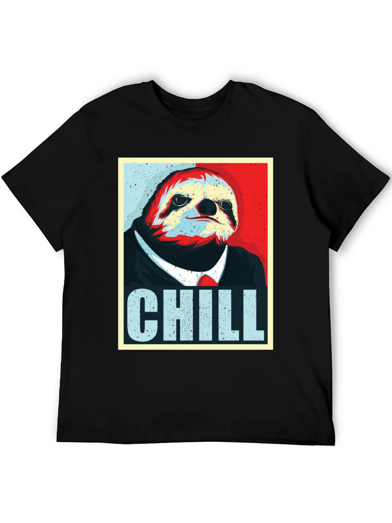 Black Chill Sloth Graphic Tee - Relaxed Fit view 5