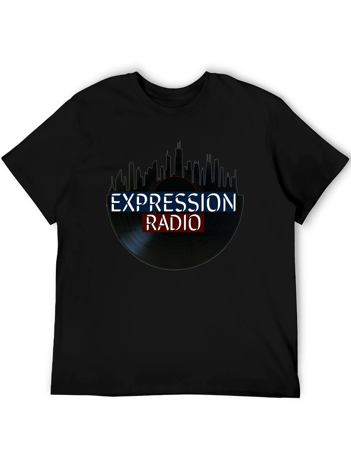 Black Expression Radio Black T-Shirt view 5
