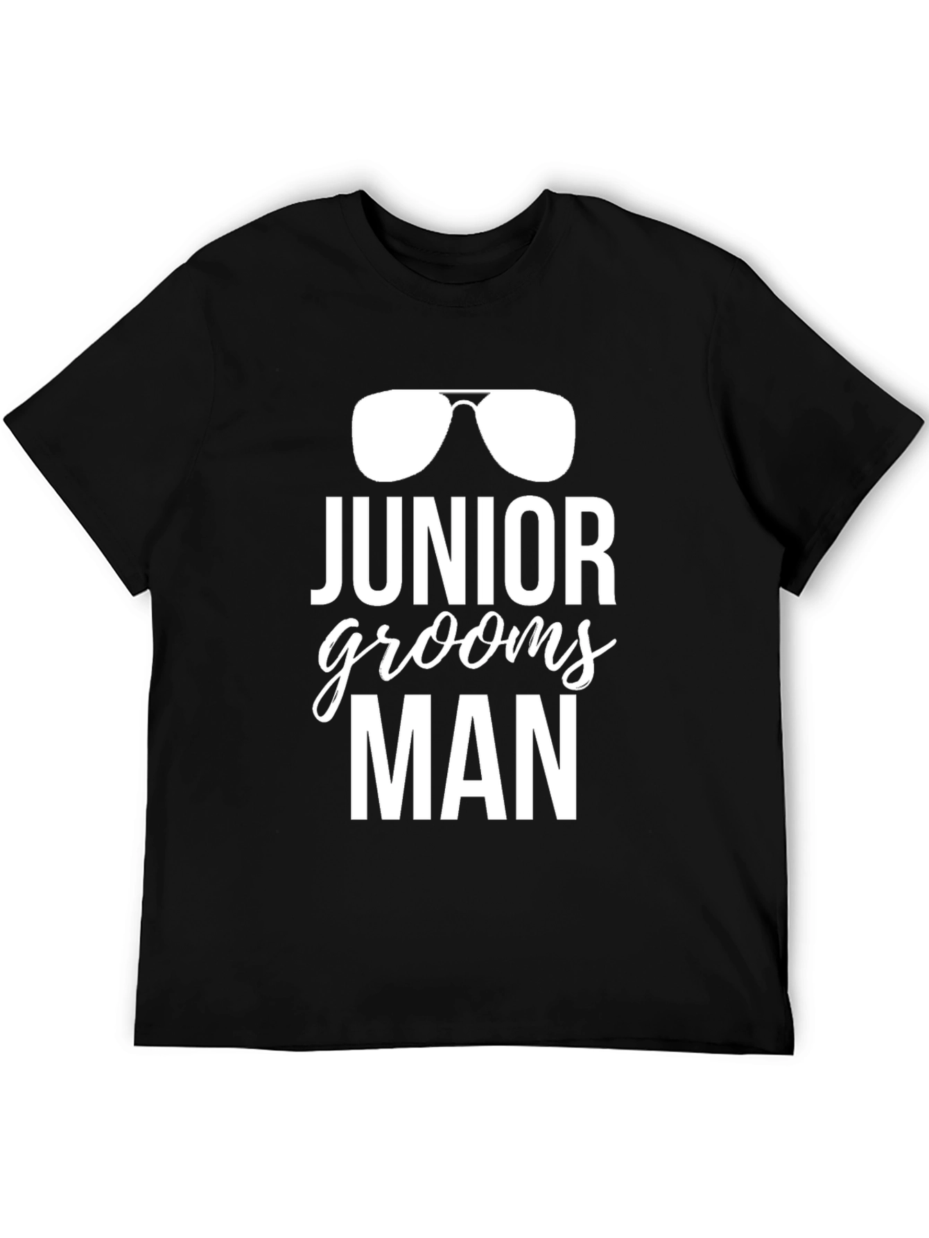 Black Junior Groomsman Graphic Tee view 5