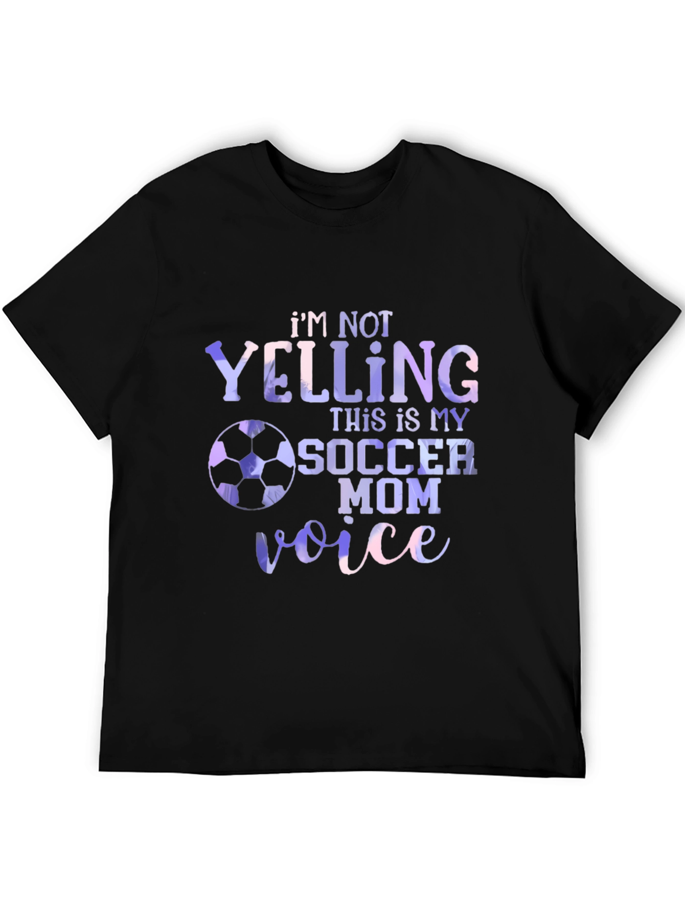 Black Soccer Mom Voice Graphic T-Shirt view 5