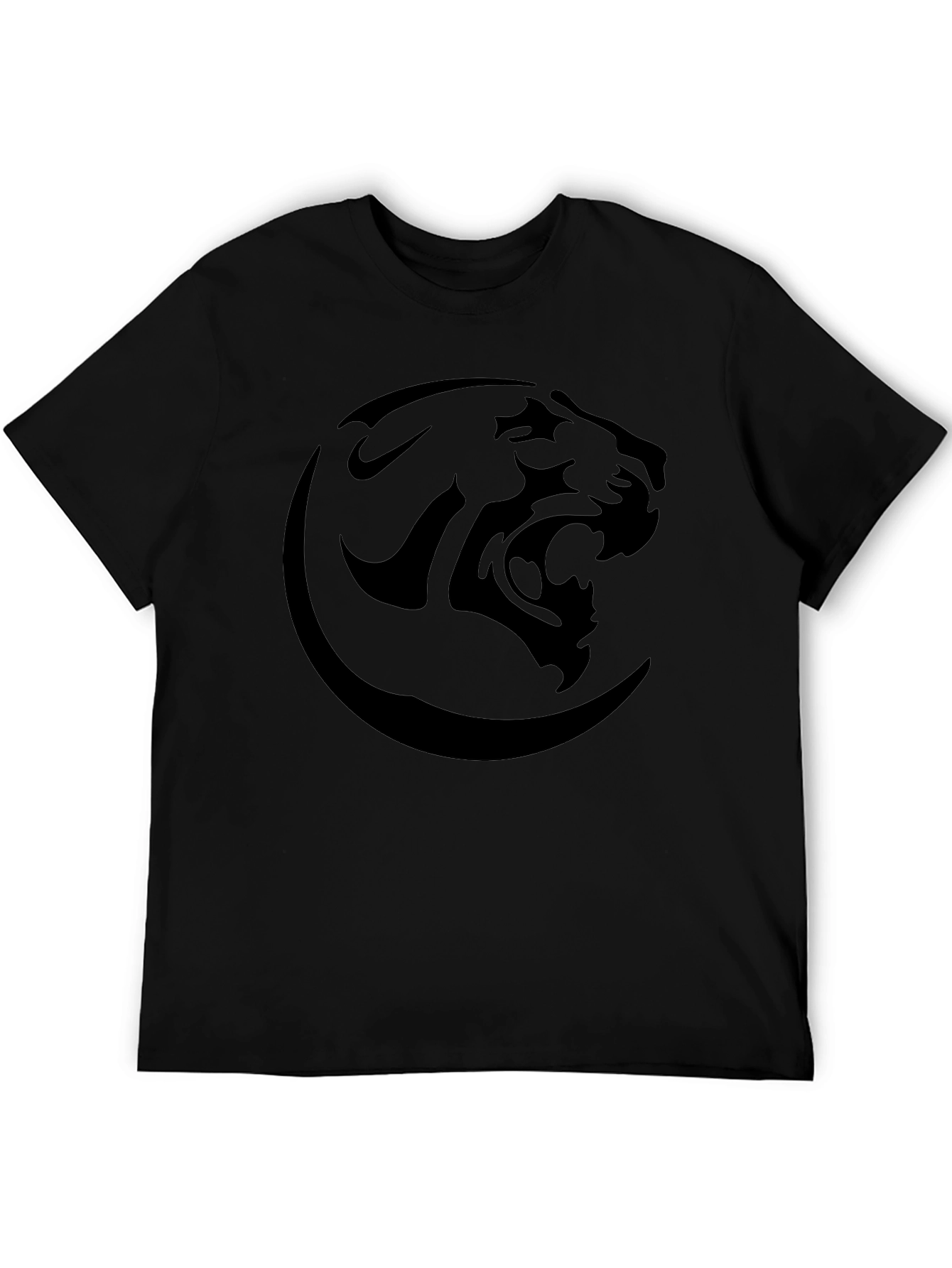 Black Black Panther Graphic Tee - Modern Crew Neck T-Shirt view 5