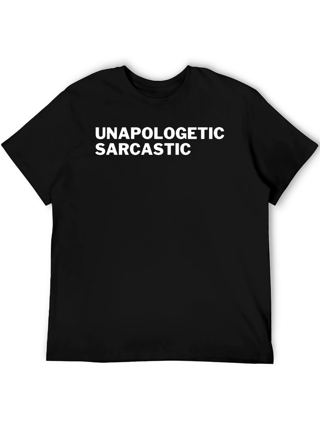 Black Unapologetic Sarcastic Graphic Tee view 5