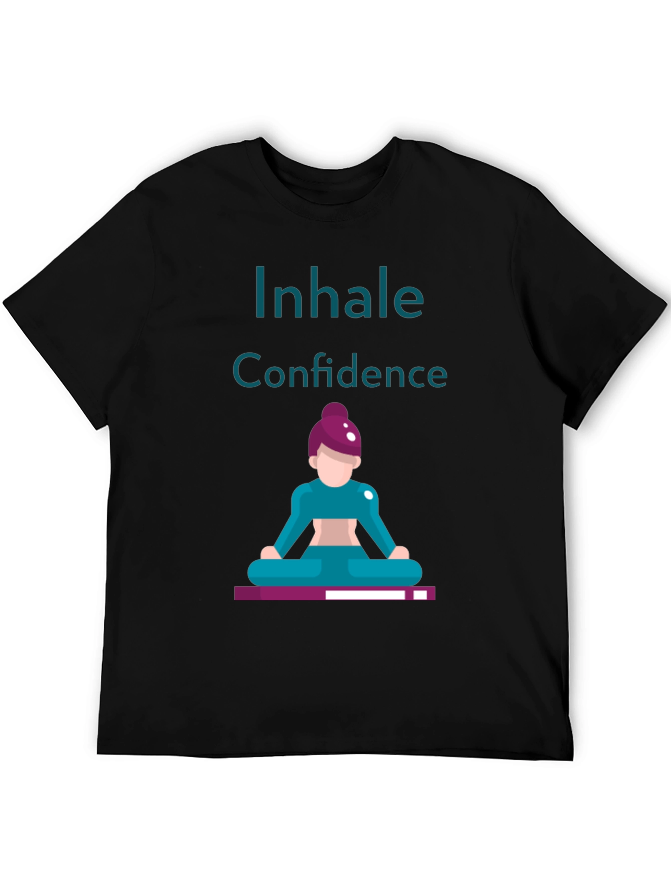 Black Inhale Confidence Graphic Tee - Black view 5
