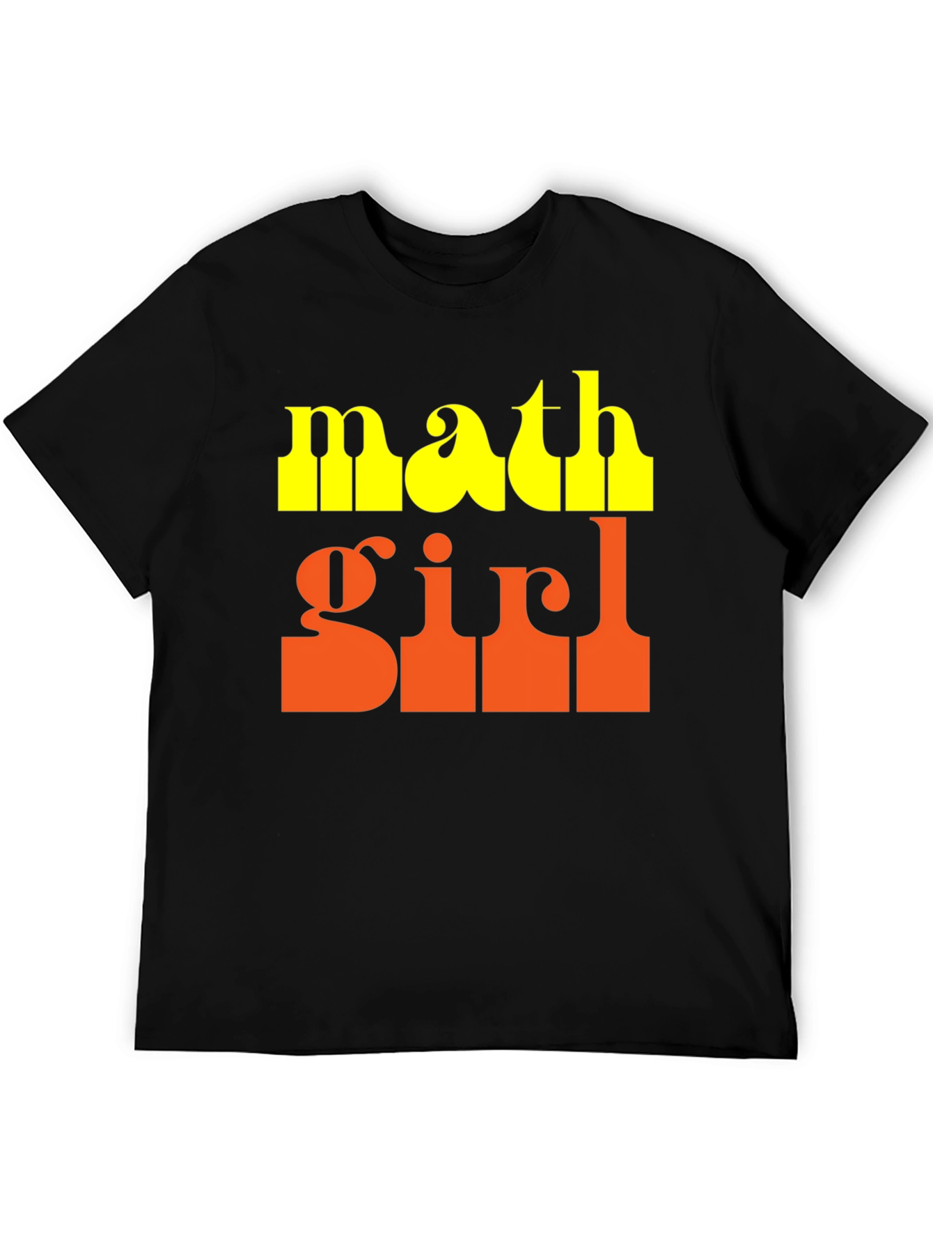 Black Math Girl Graphic T-Shirt view 5