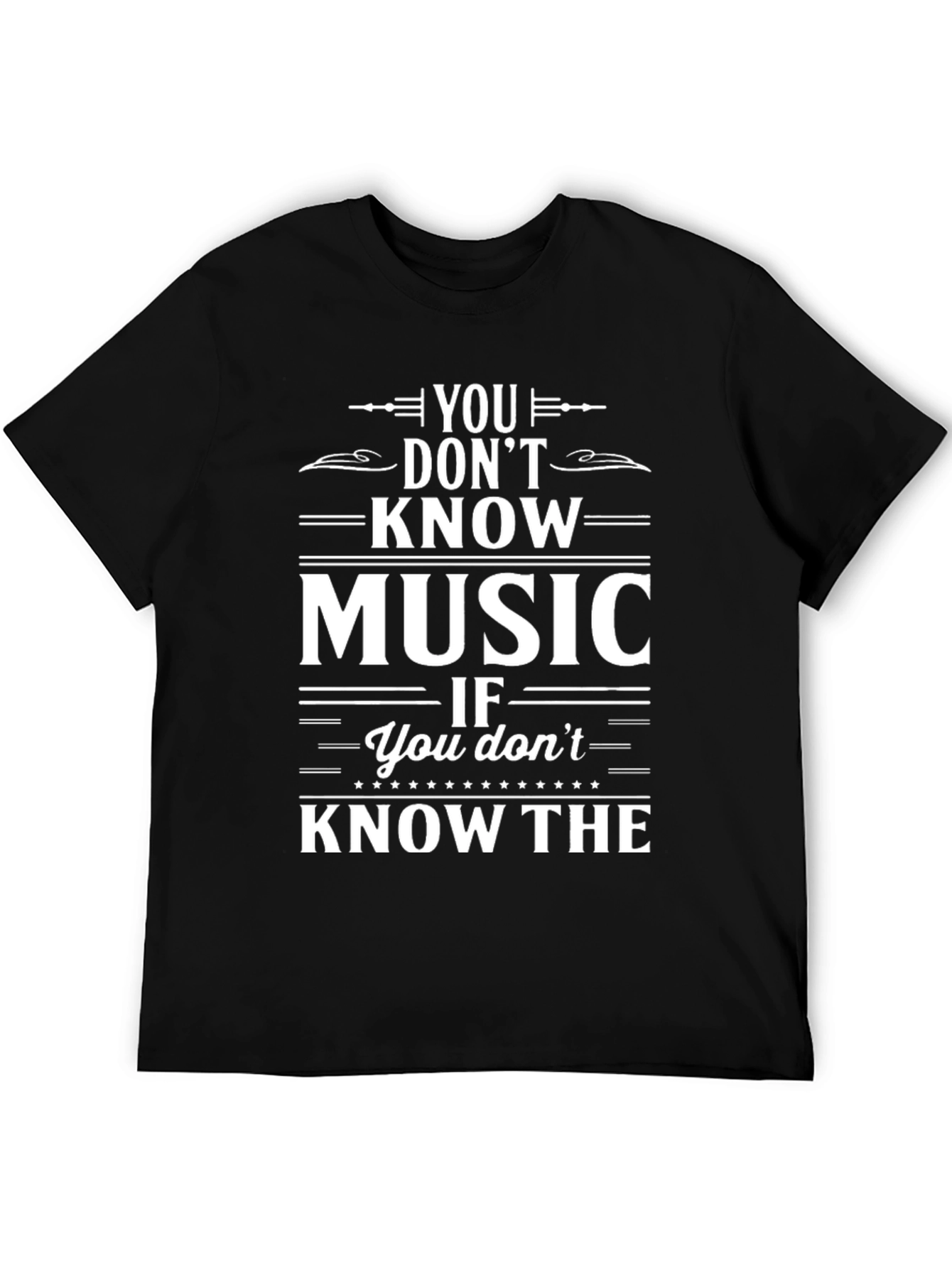 Black You Don't Know Music Graphic Tee view 5