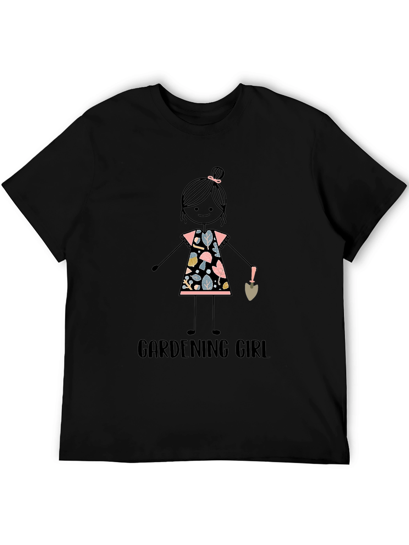 Black Gardening Girl Graphic Tee - Unisex view 5