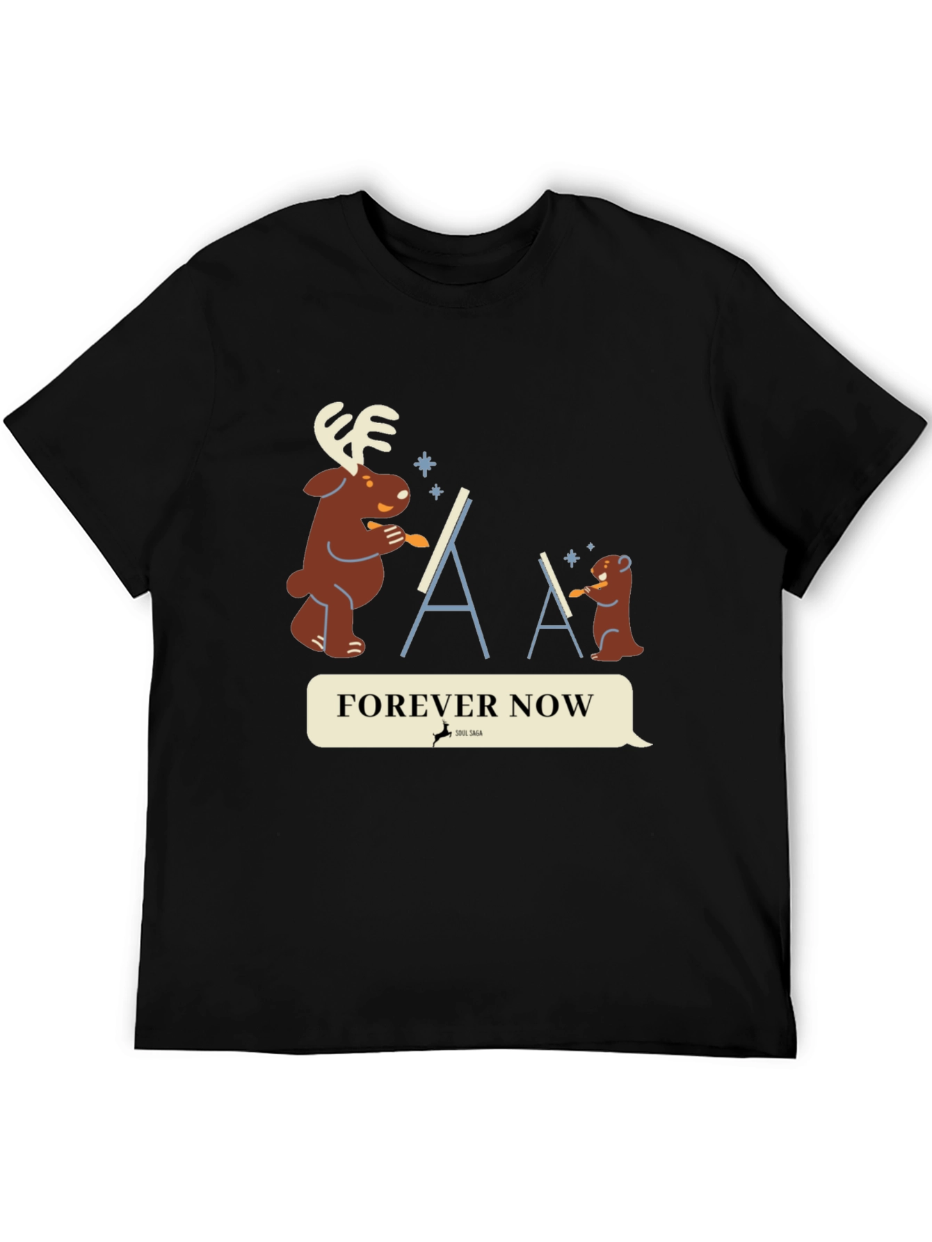 Black Forever Now Graphic T-Shirt view 5