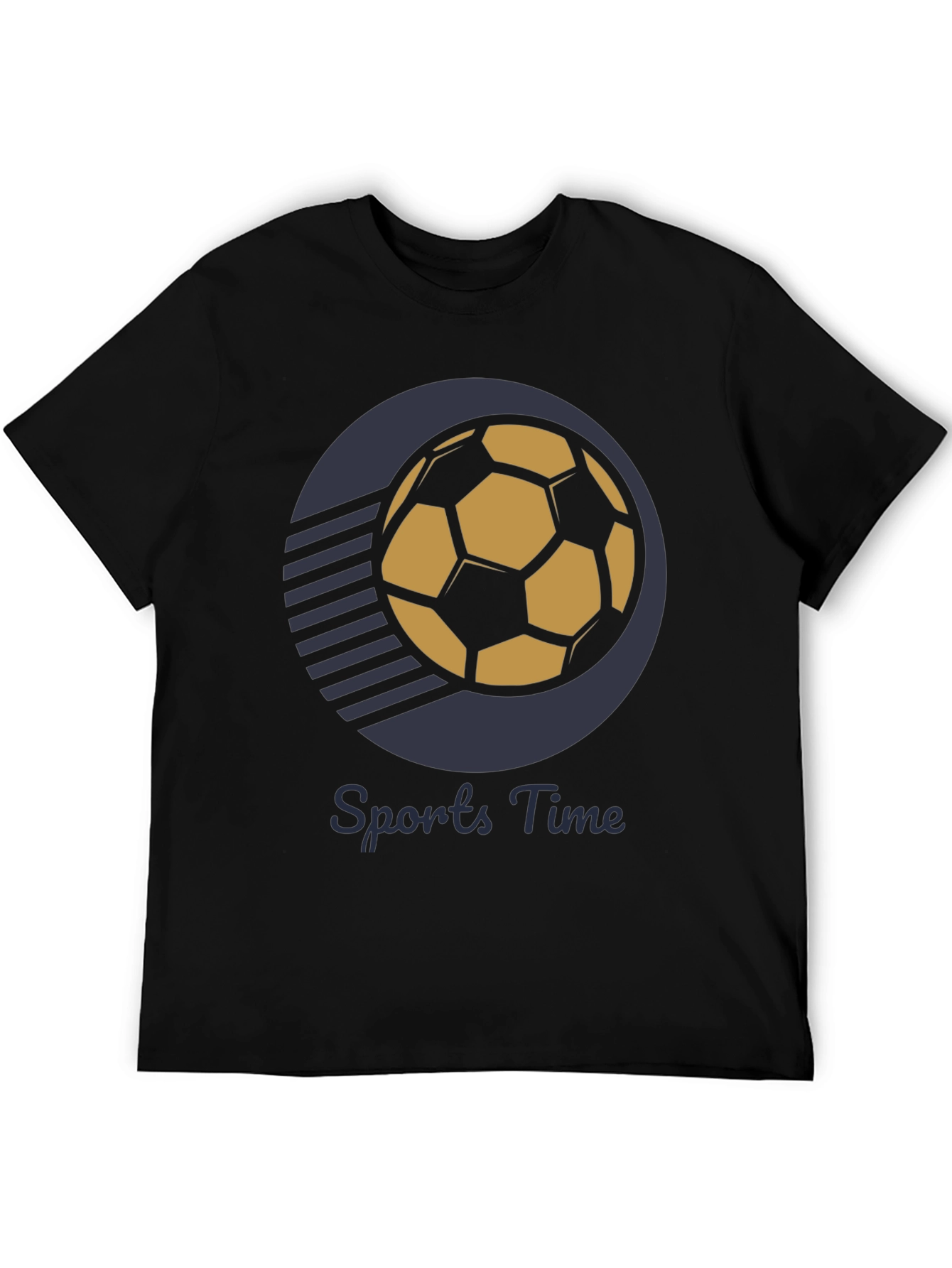 Black Sports Time Graphic T-Shirt view 5
