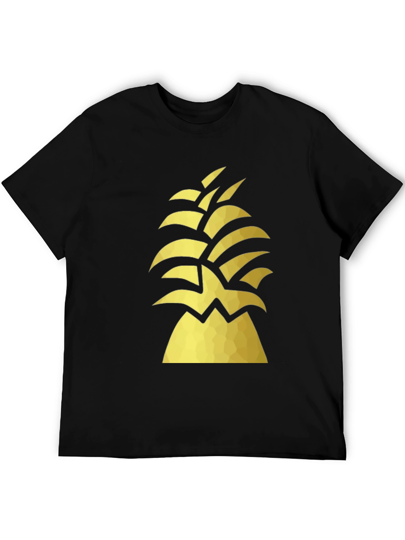 Black Geometric Pineapple Graphic Tee view 5