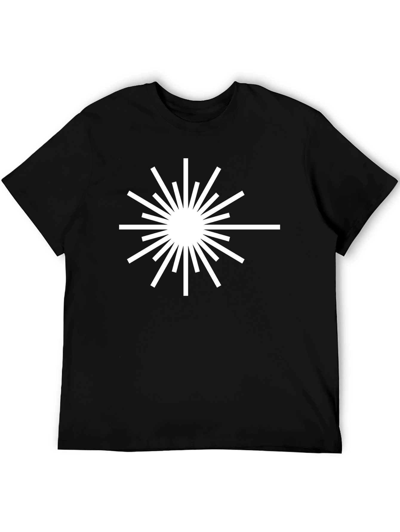 Black Starburst Graphic Black T-Shirt view 5