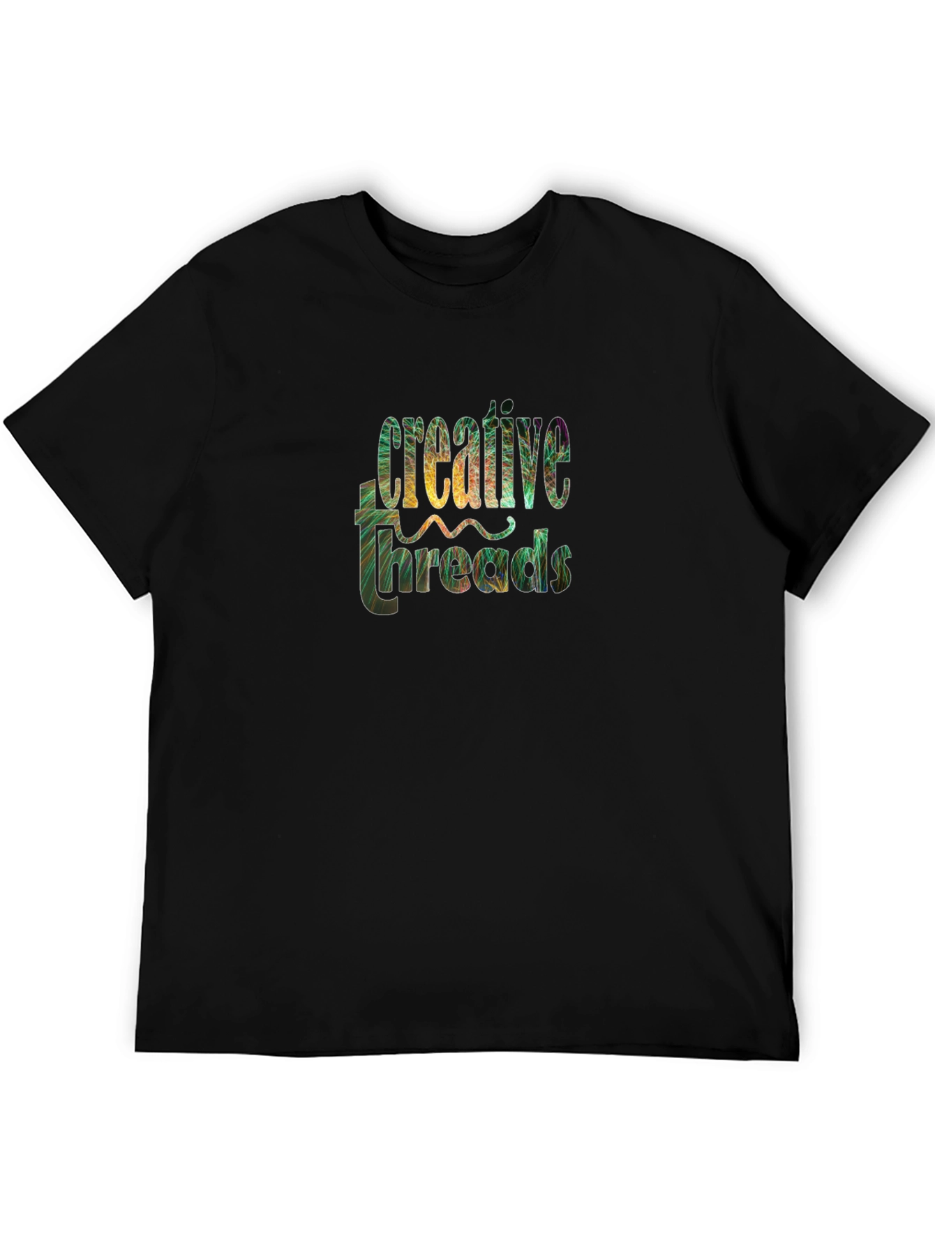 Black Creative Threads Black T-Shirt view 5