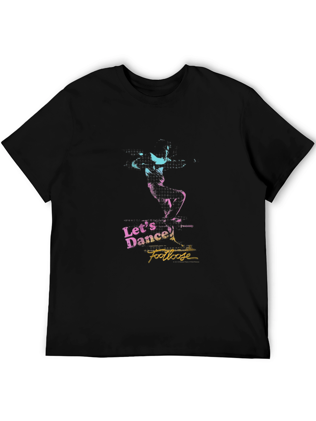 Black Let's Dance Footloose T-Shirt - Retro Style view 5