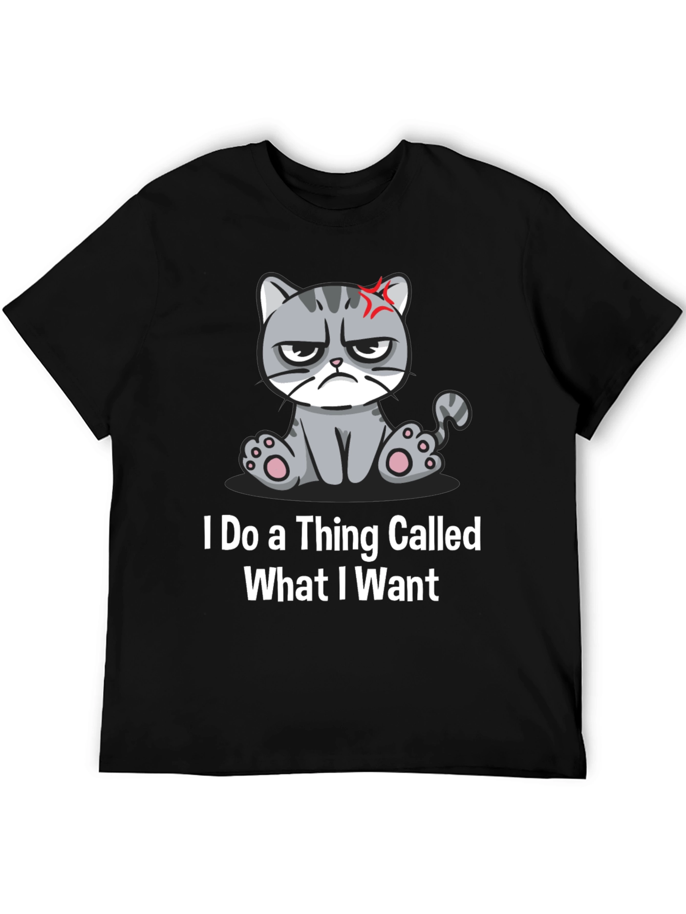Black Grumpy Cat T-Shirt - I Do What I Want view 5