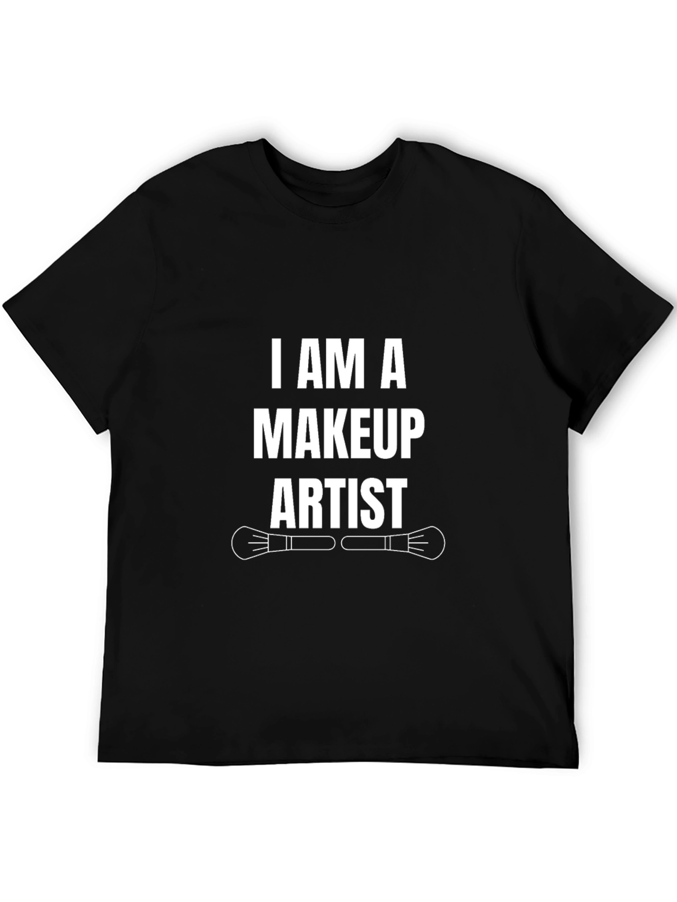 Black Makeup Artist T-Shirt - Stylish Graphic Tee view 5