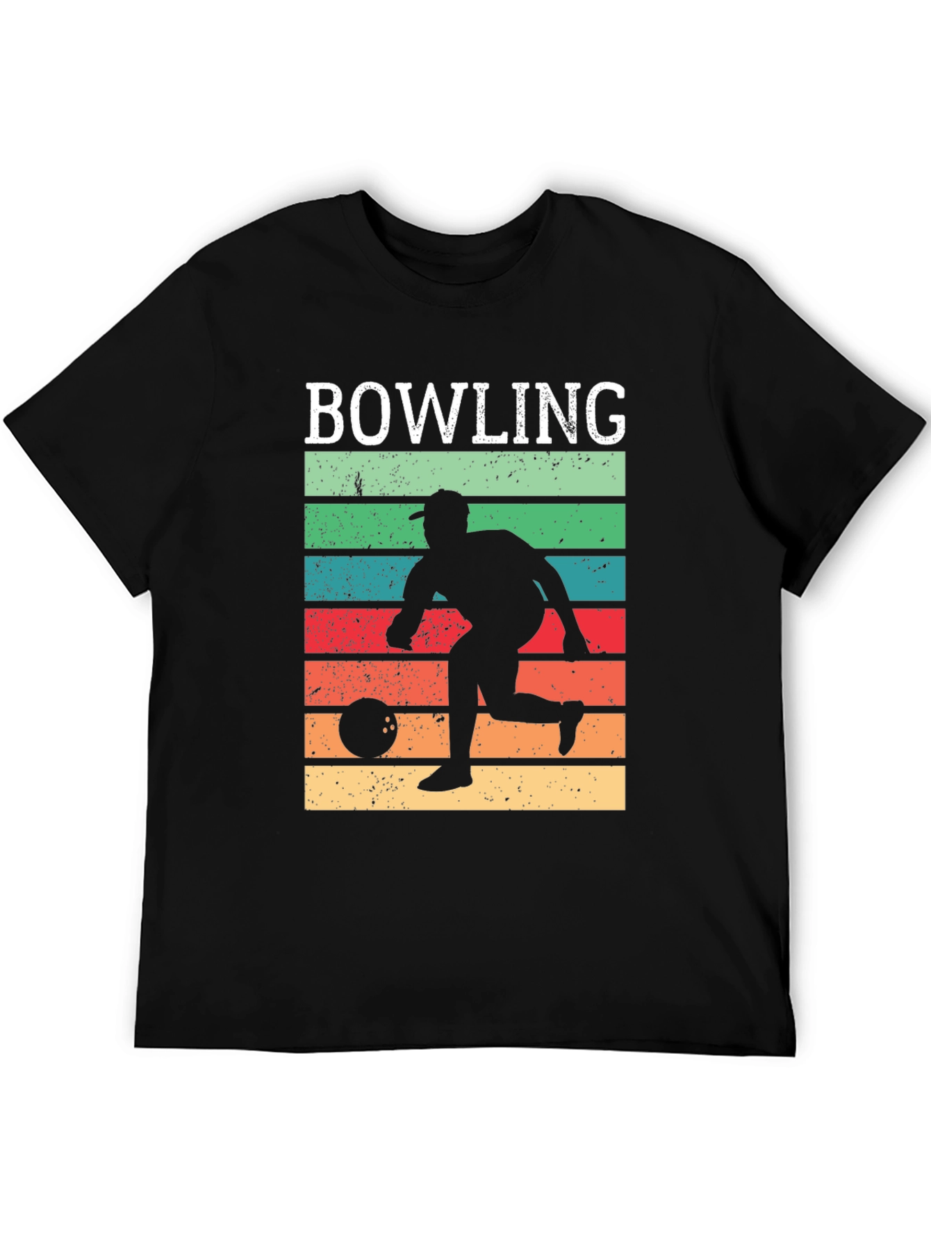 Black Retro Bowling T-Shirt view 5