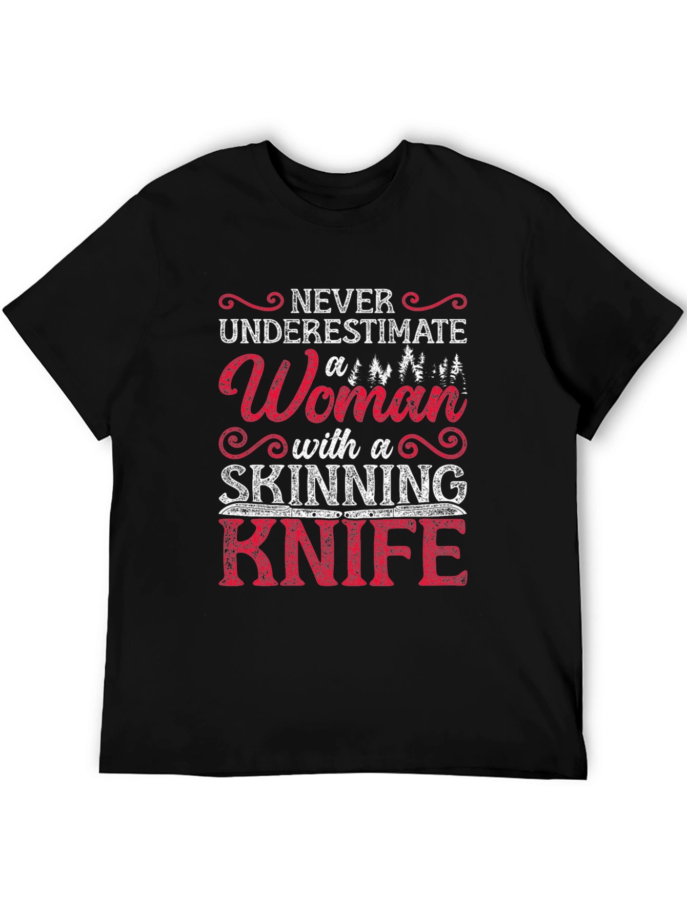 Black Woman with Skinning Knife T-Shirt view 5