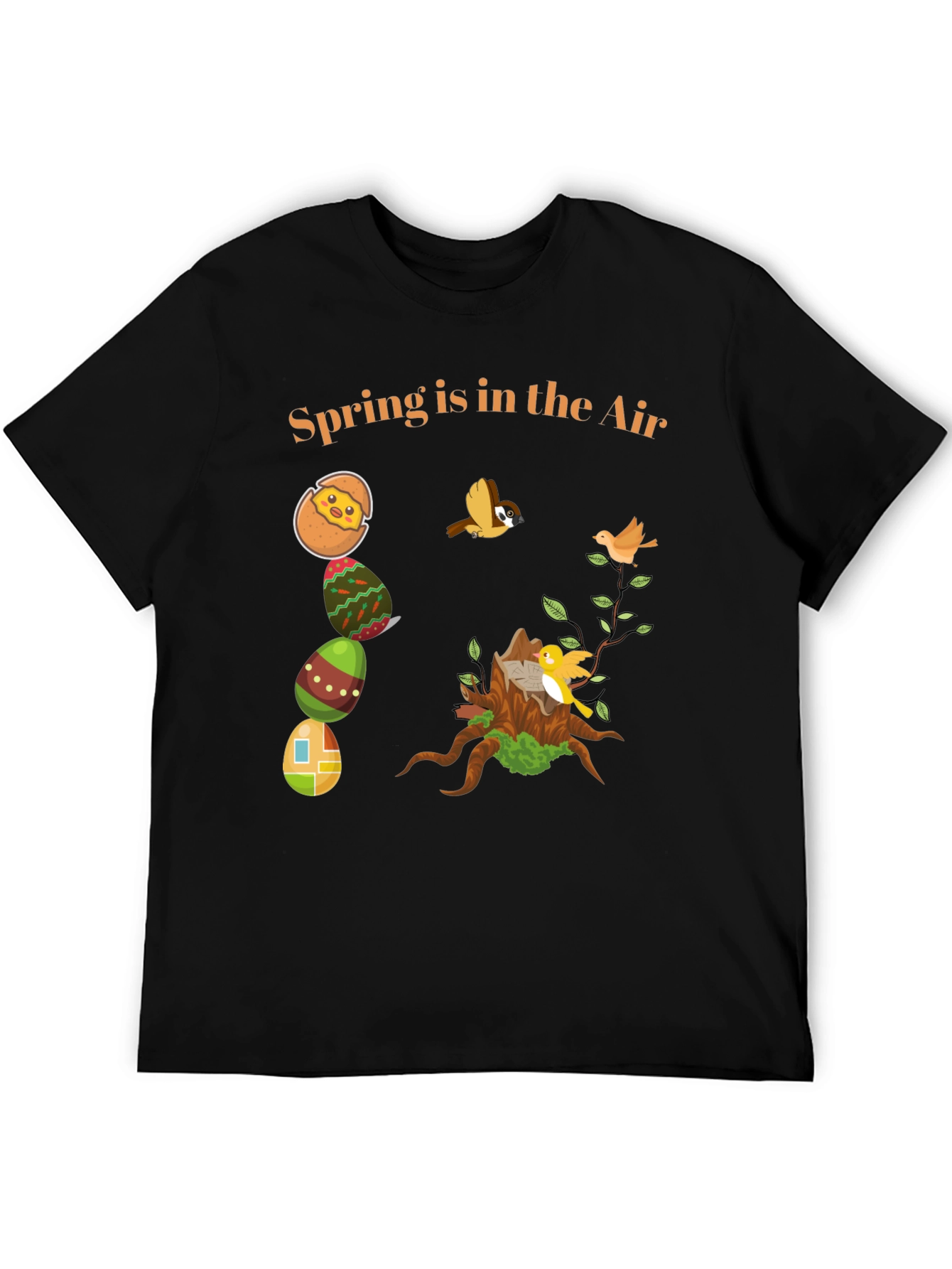 Black Spring is in the Air Graphic T-Shirt view 5