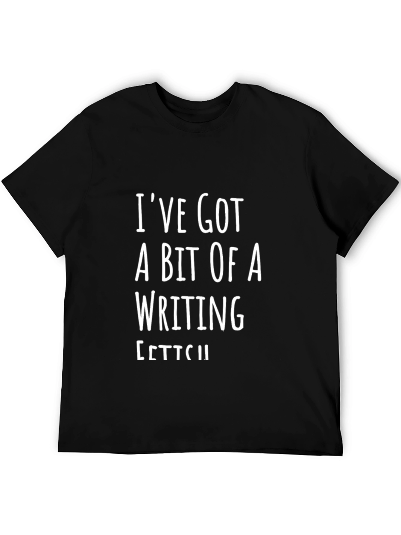 Black Writing Itch T-Shirt - Funny Writer Tee view 5