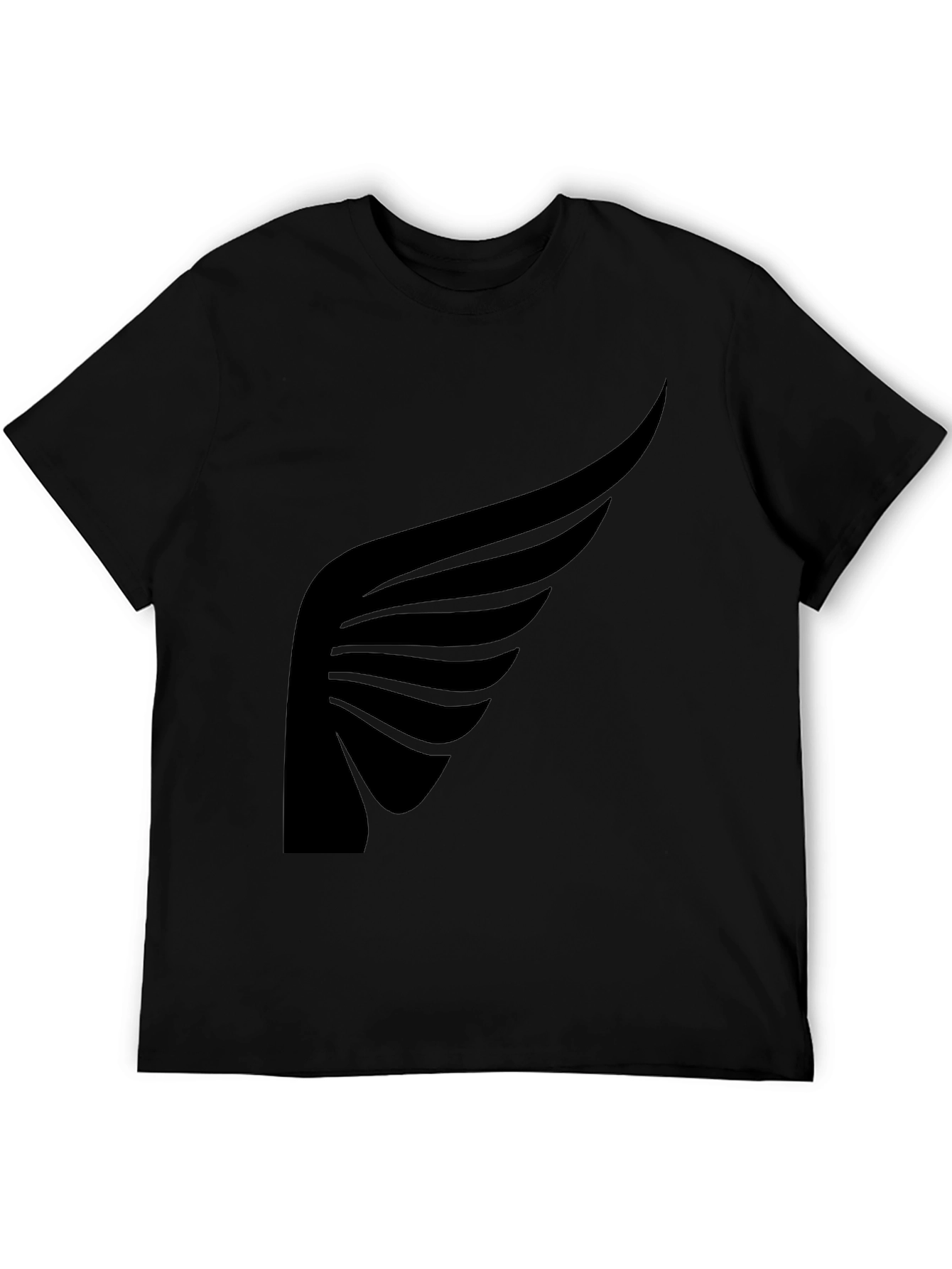 Black Black Wing Graphic Tee - Stylish Men's T-Shirt view 5