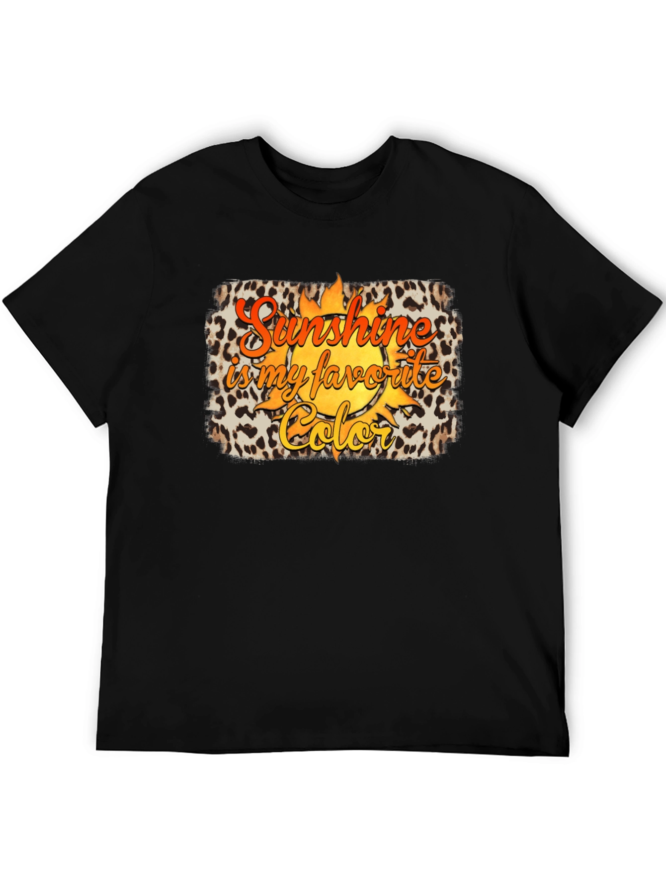 Black Sunshine is My Favorite Color Graphic T-Shirt view 5