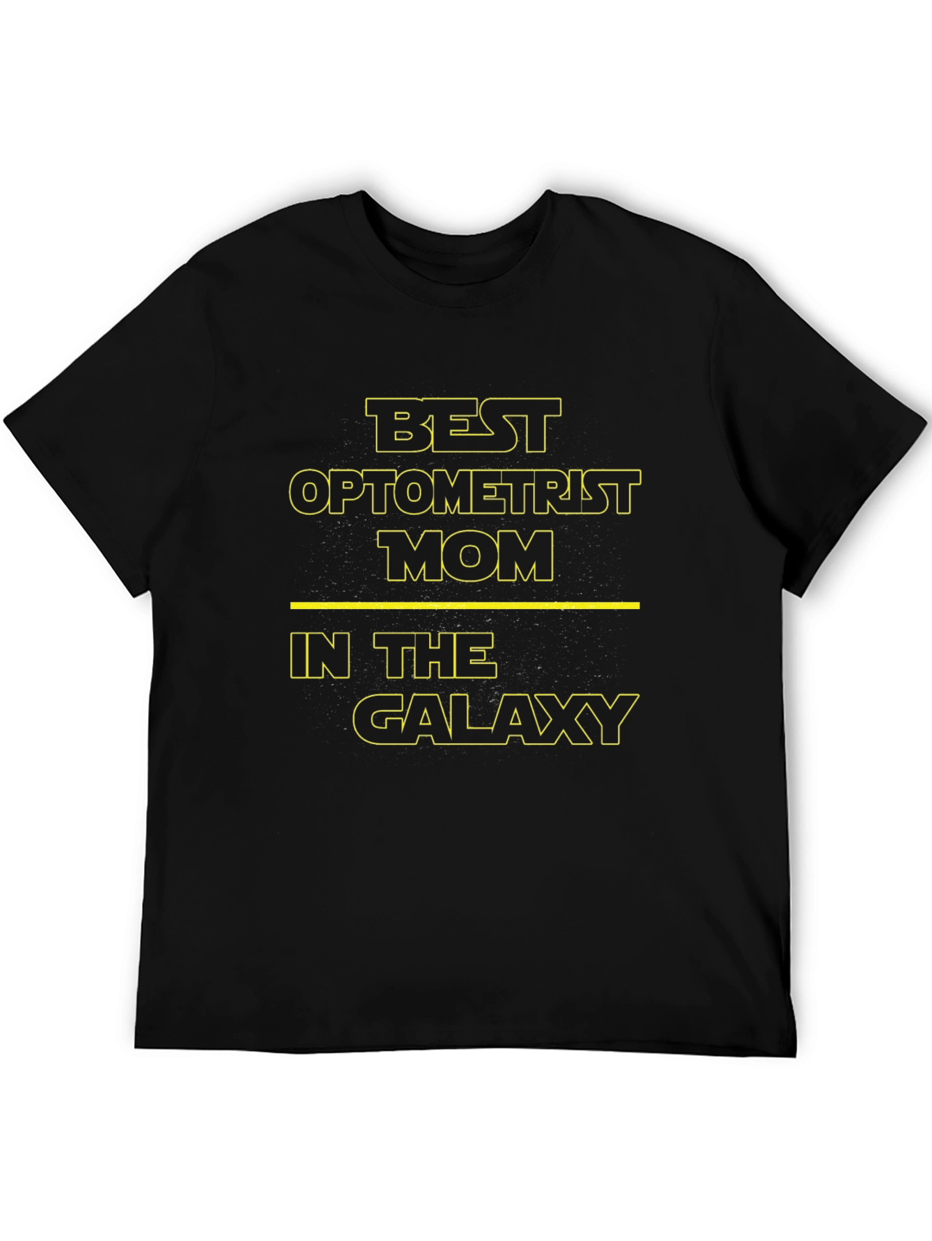 Black Best Optometrist Mom Galaxy Graphic Tee view 5