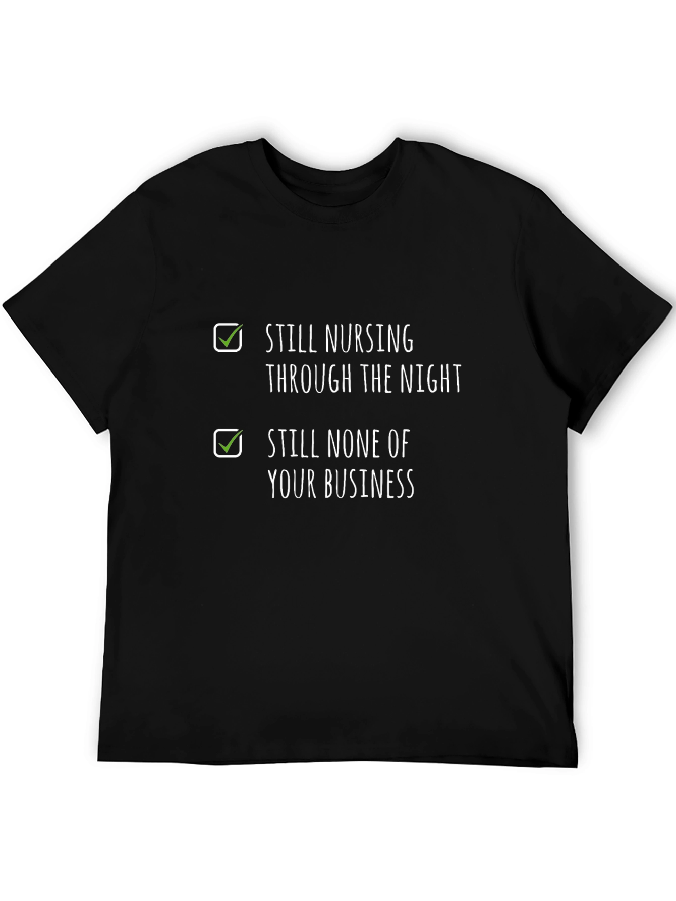 Black Nursing Humor Graphic Tee view 5