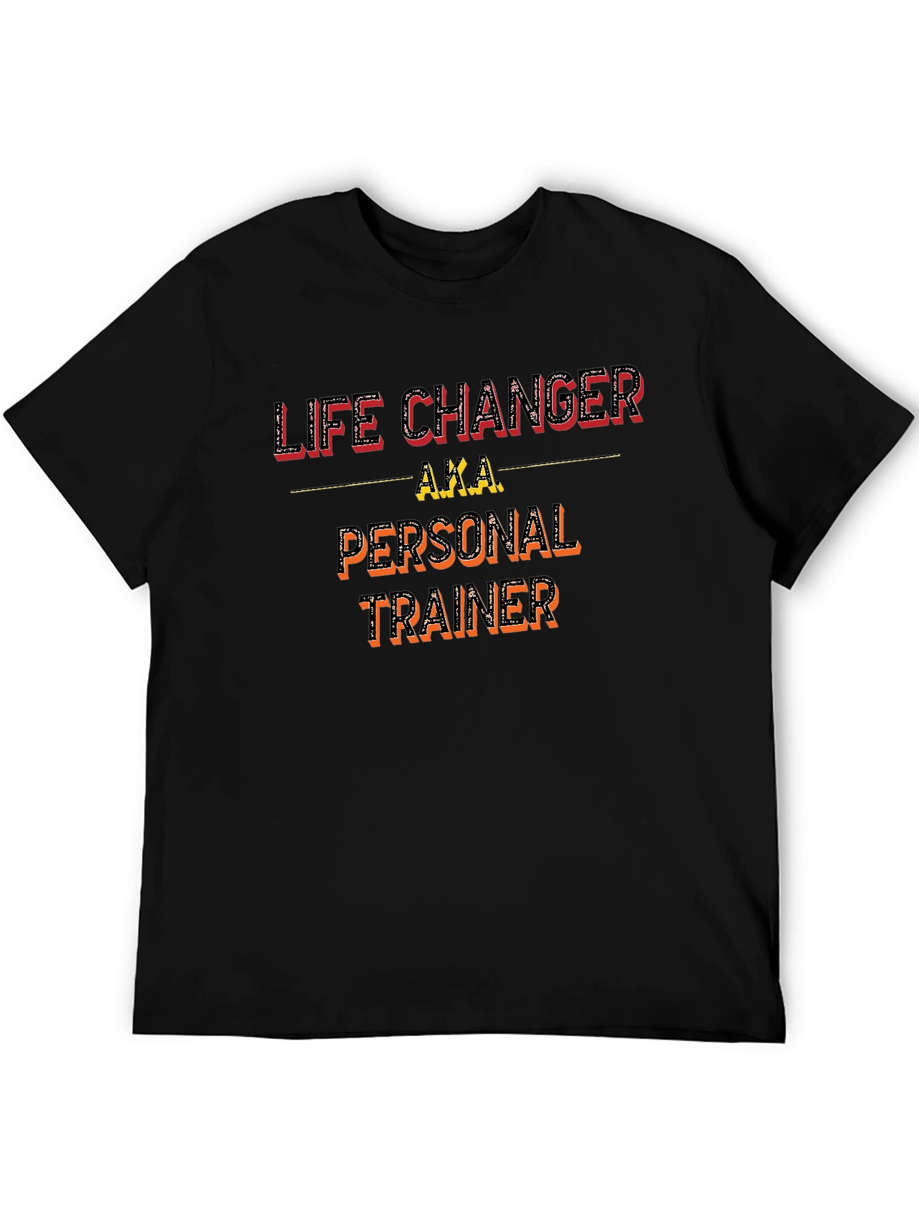 Black Life Changer Personal Trainer T-Shirt view 5