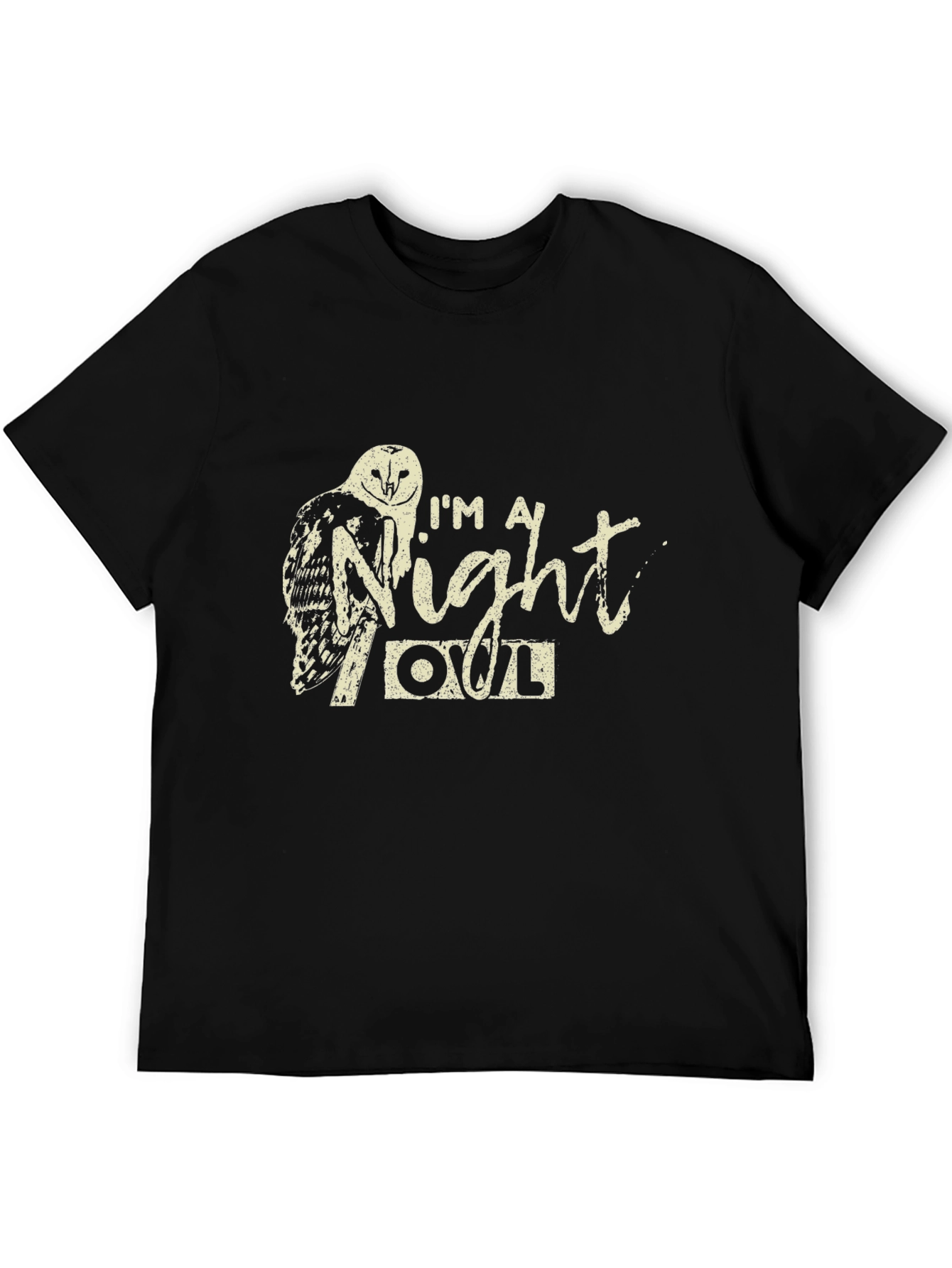 Black I'm A Night Owl Graphic T-Shirt view 5