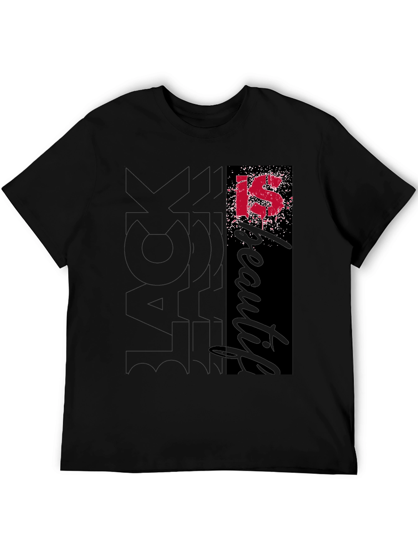 Black Most Beautiful IS T-Shirt view 5