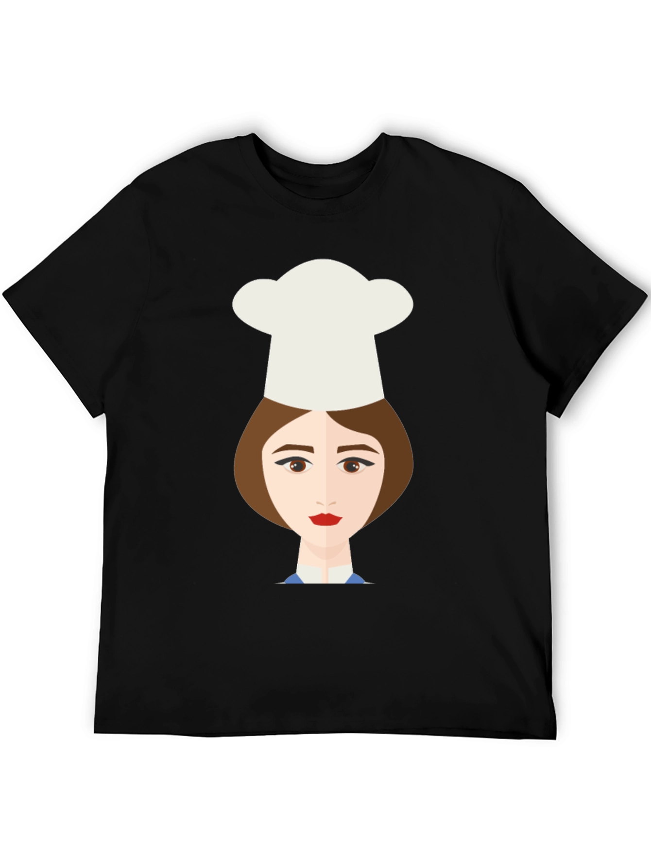 Black Chef Girl Graphic Tee - Unique Design, Soft Cotton view 5