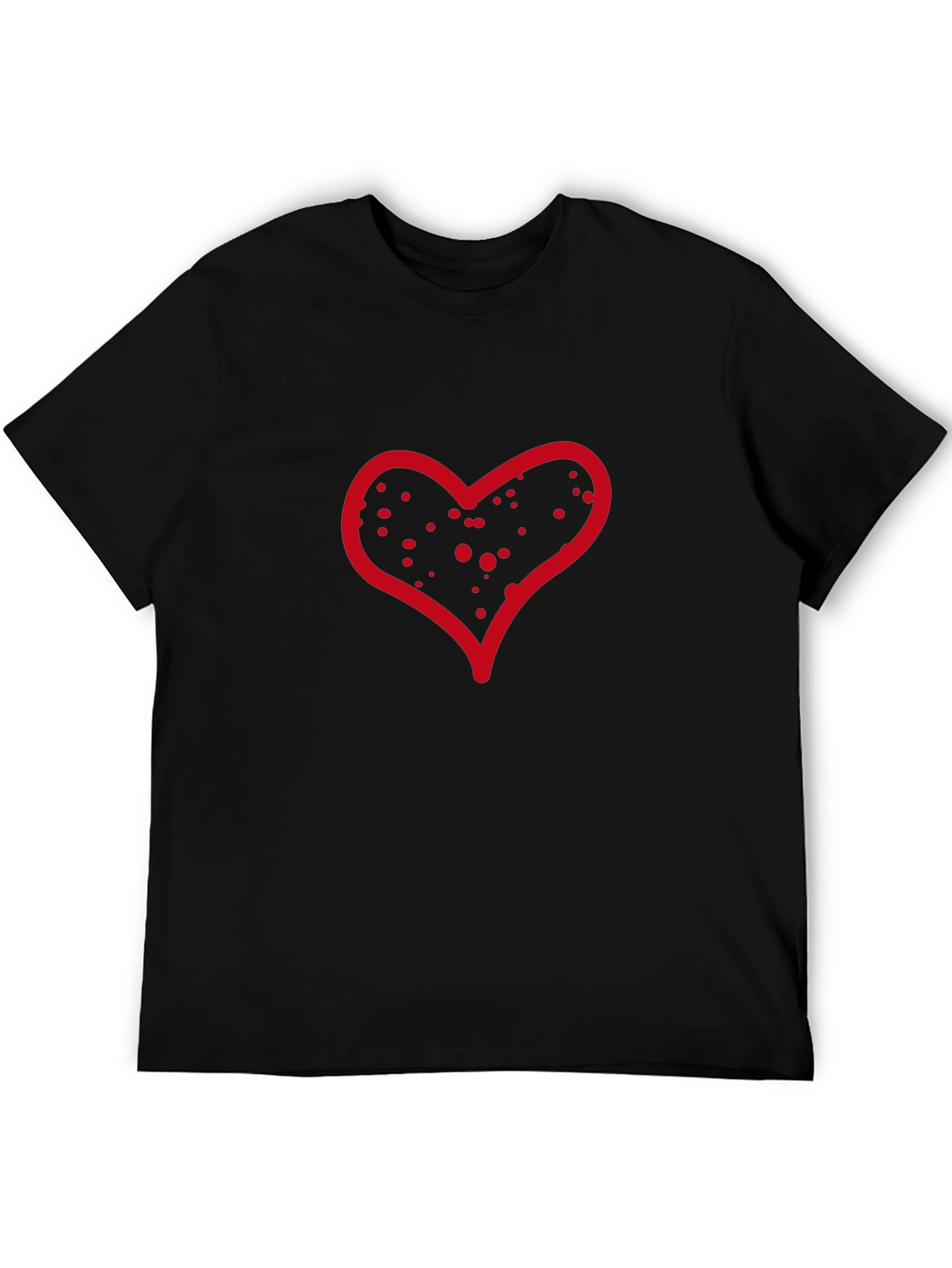 Black Heart Graphic Black T-Shirt view 5